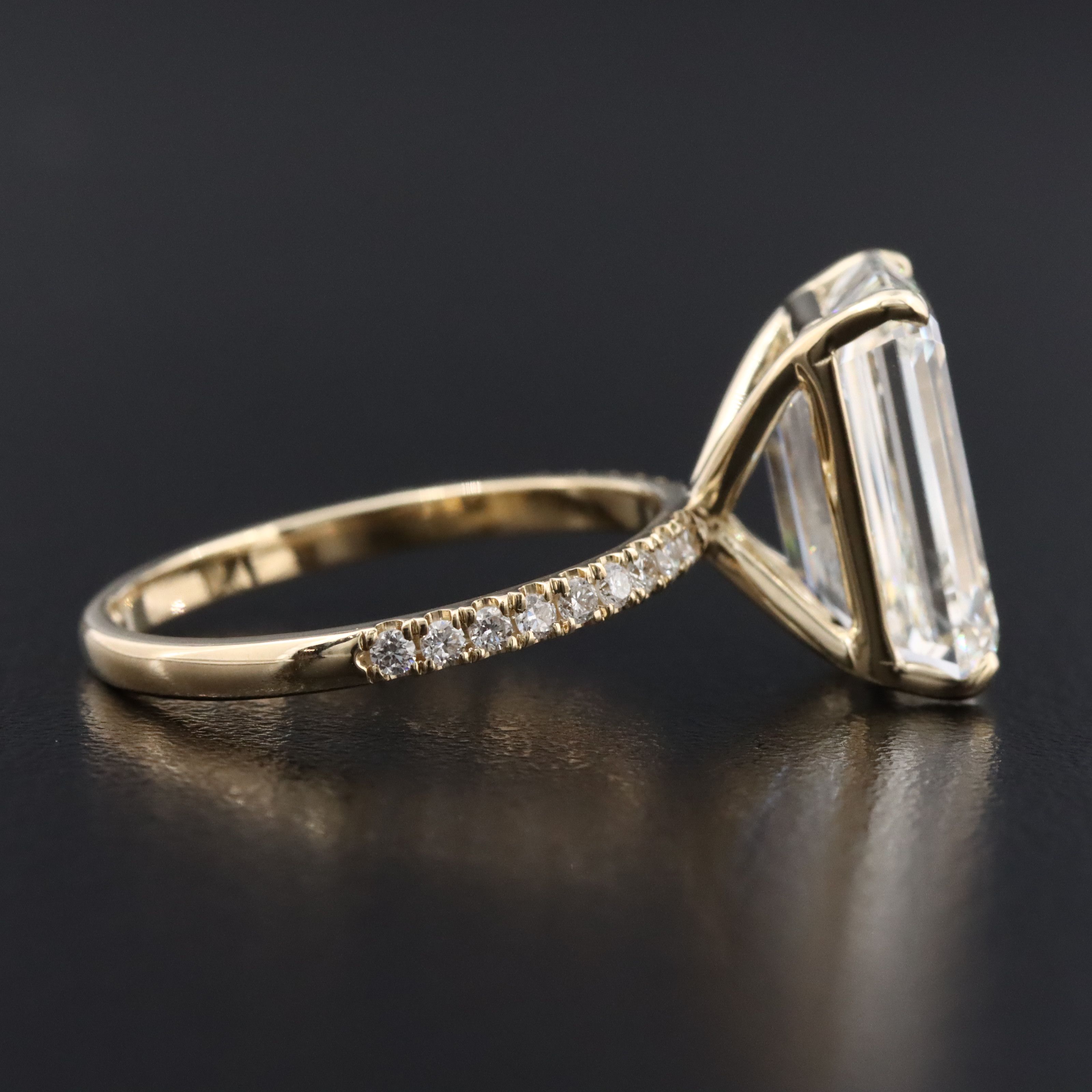 14K 7.39 CTW Lab Grown Diamond Ring with IGI Report