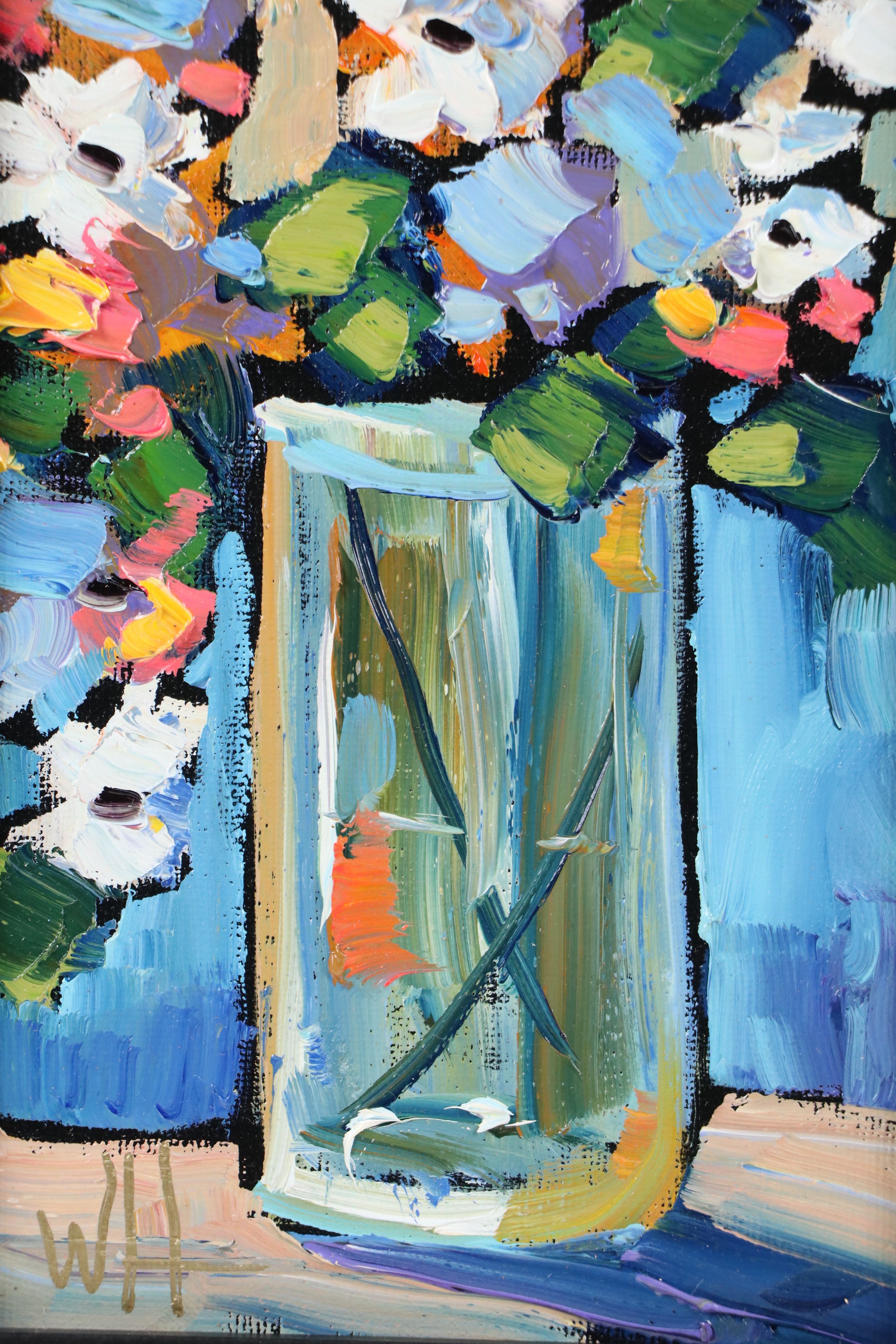 William Hawkins Floral Still Life Oil Painting, 21st Century