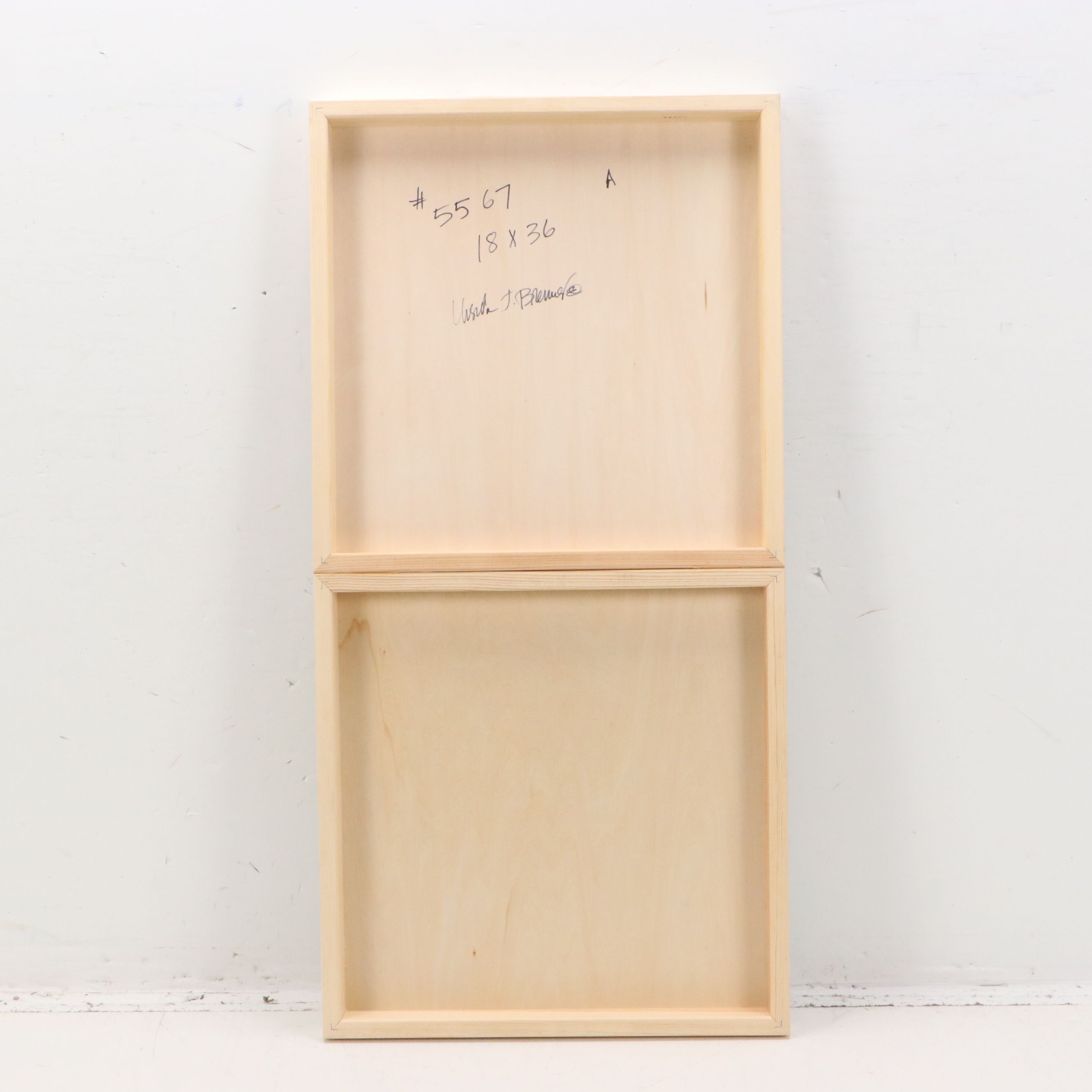 Ursula J. Brenner Abstract Mixed Media Painting, 21st Century