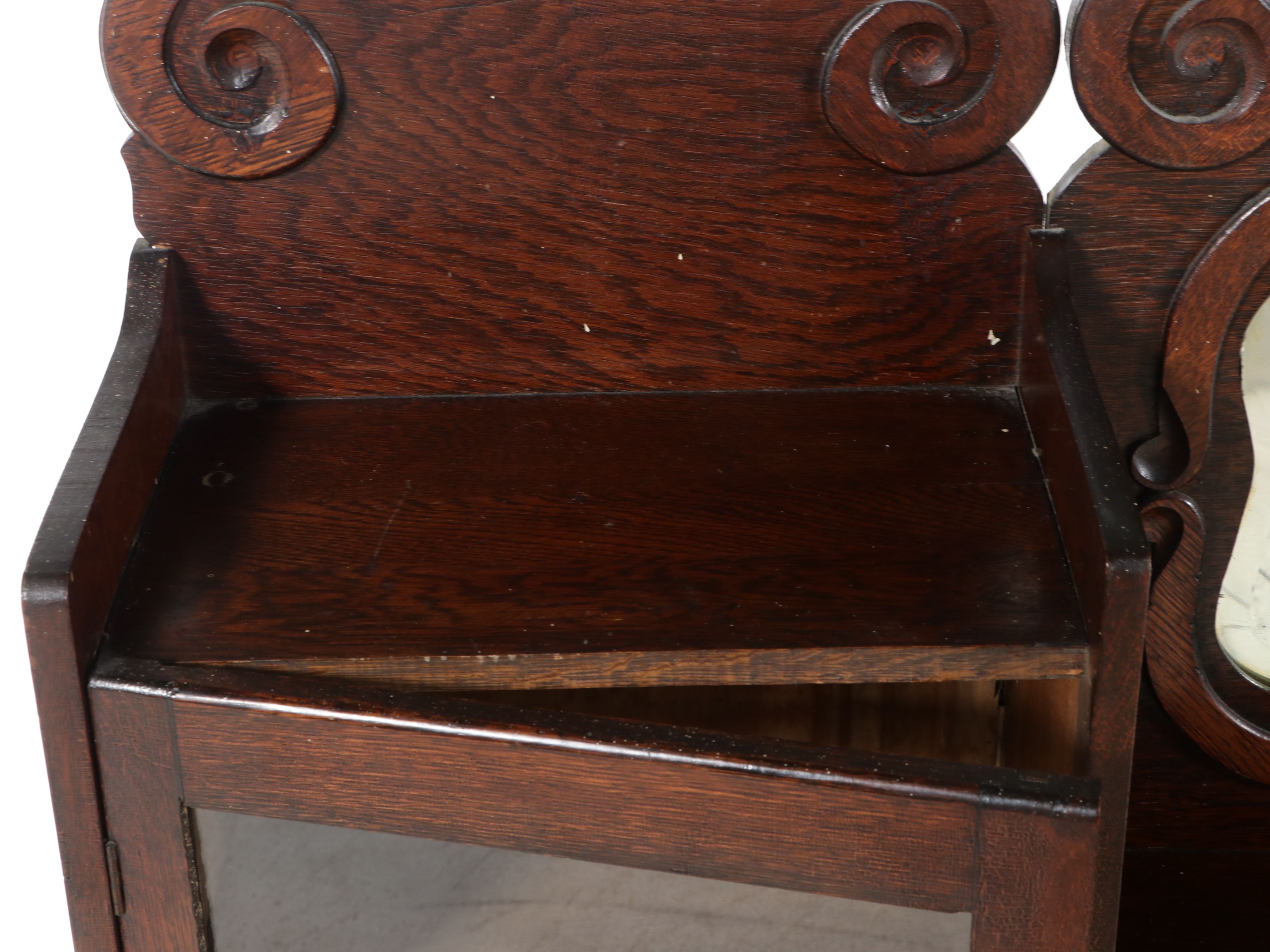 Victorian Oak Side-by-Side, Late 19th to Early 20th Century