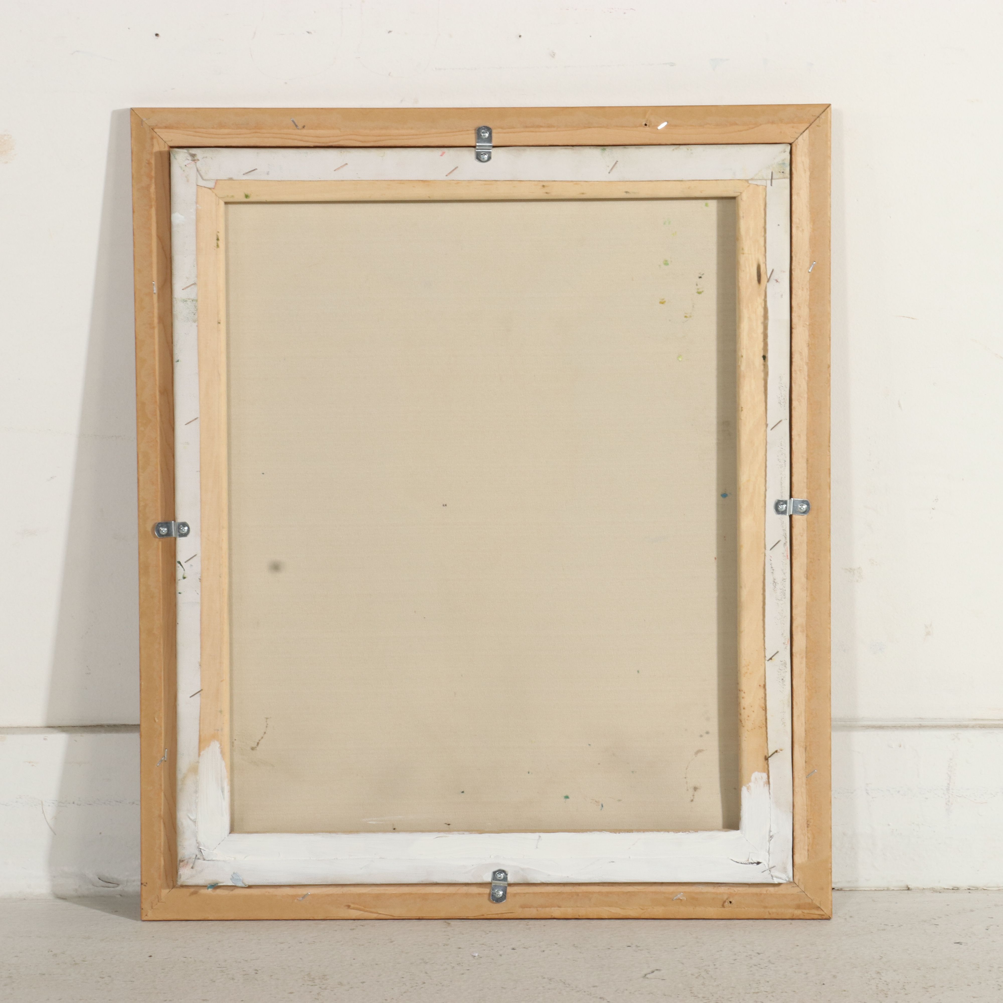 After Georgia O'Keeffe Oil Painting Copy "Deer Skull with Pedernal," 21st C.