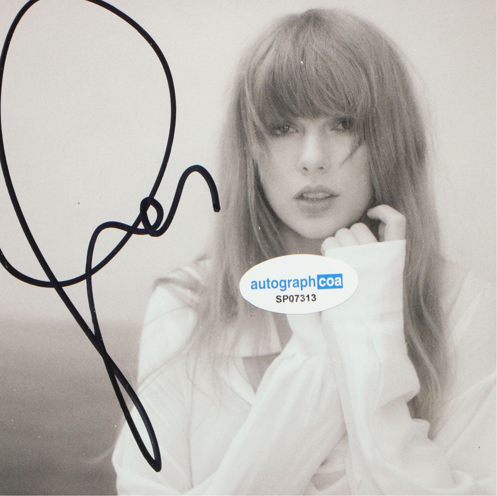 Taylor Swift Signed "The Tortured Poets Department" CD Card in Frame