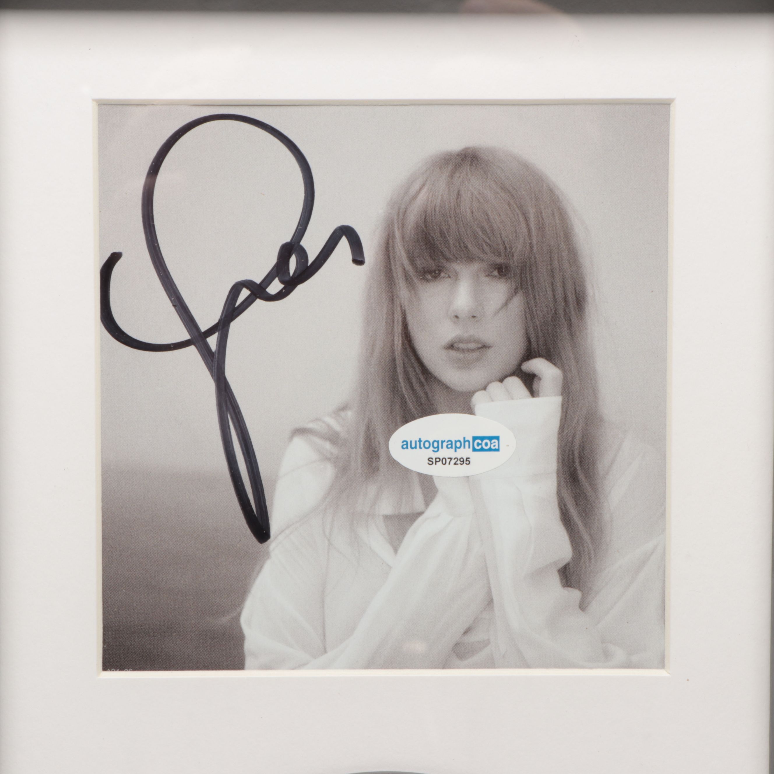 Taylor Swift Signed "The Tortured Poets Department" CD Card in Frame