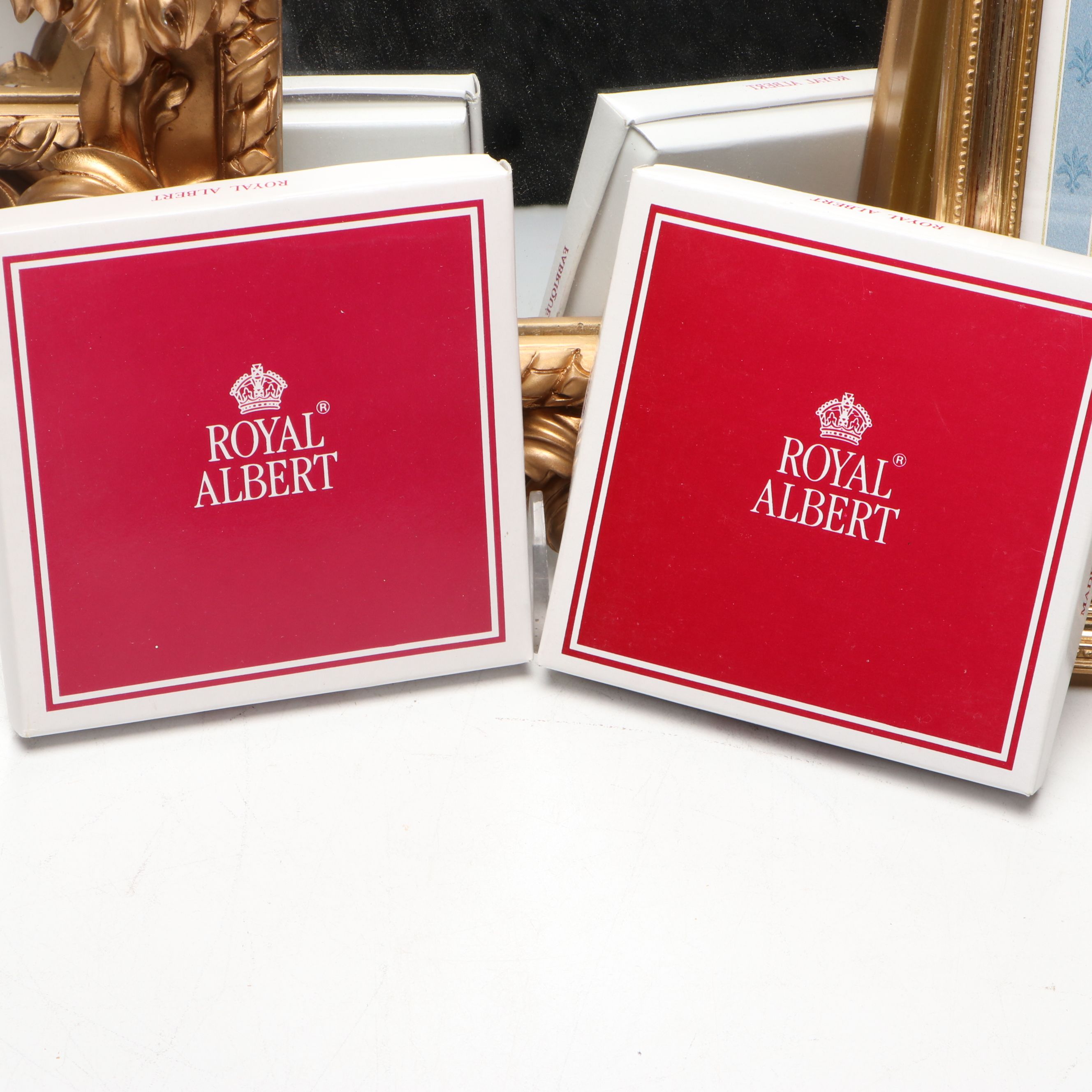 Victorian Style Brass Candle Wall Sconces with Other Wood and Ceramic Wall Décor