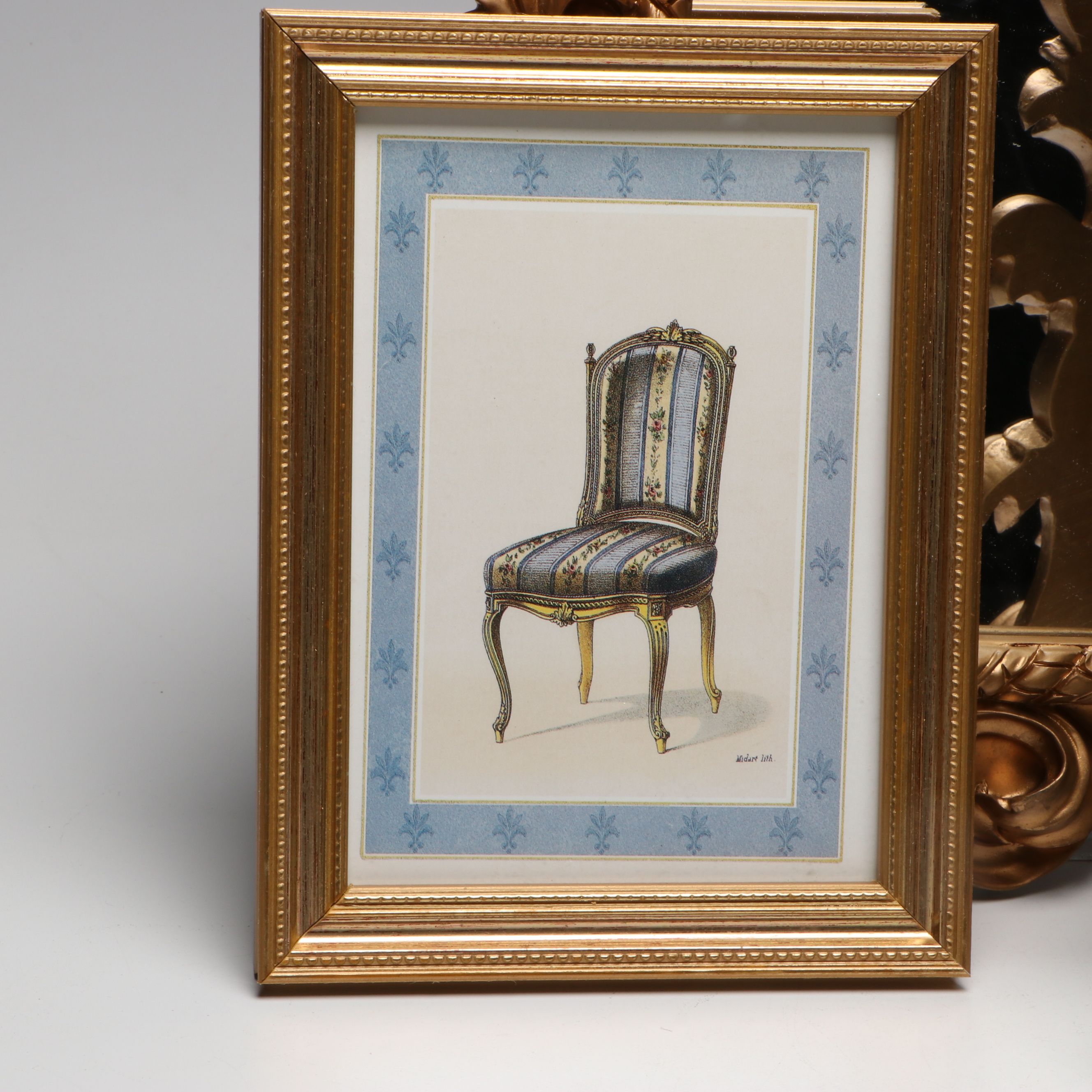 Victorian Style Brass Candle Wall Sconces with Other Wood and Ceramic Wall Décor