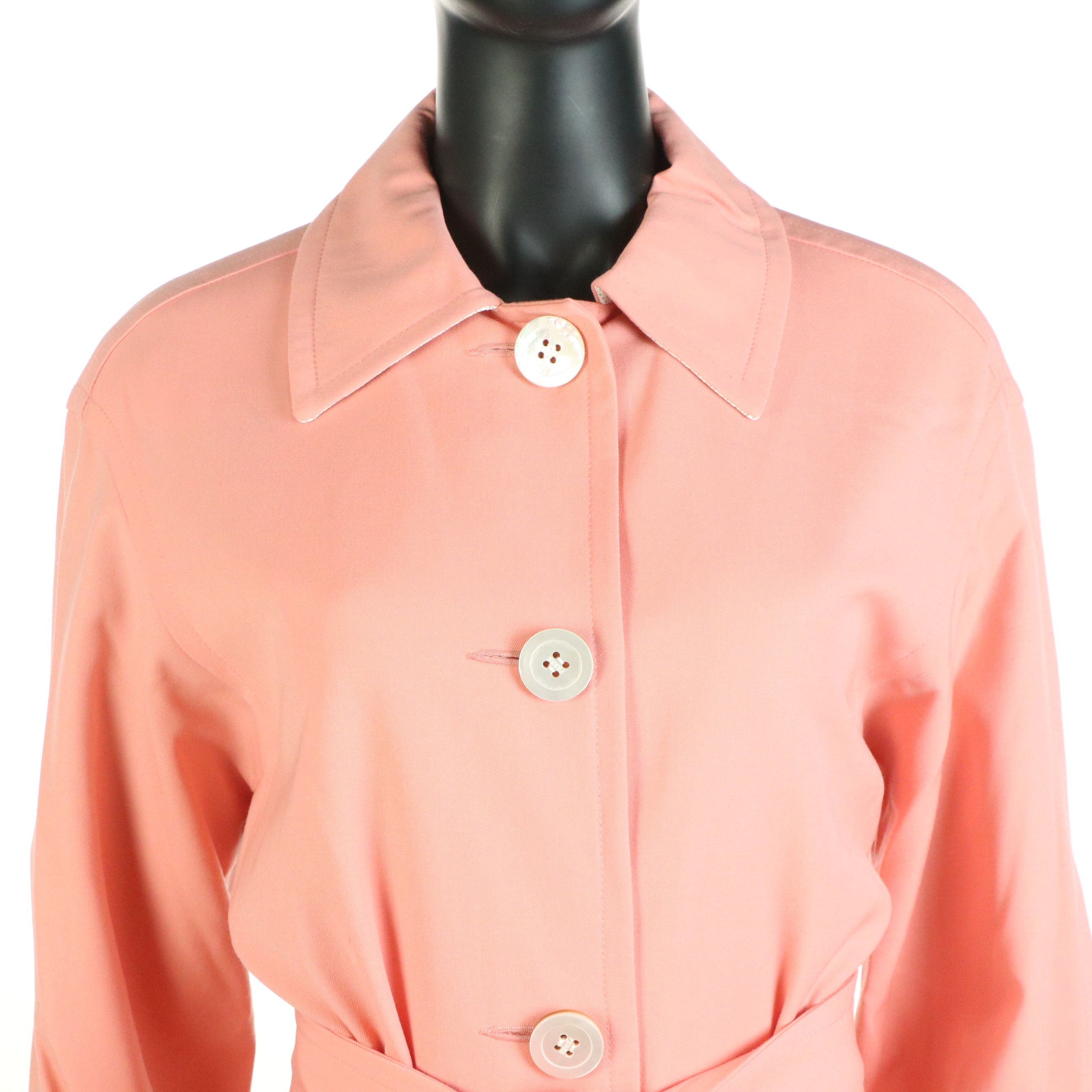 Gianfranco Ferre Button-Front Jacket with Tie Belt