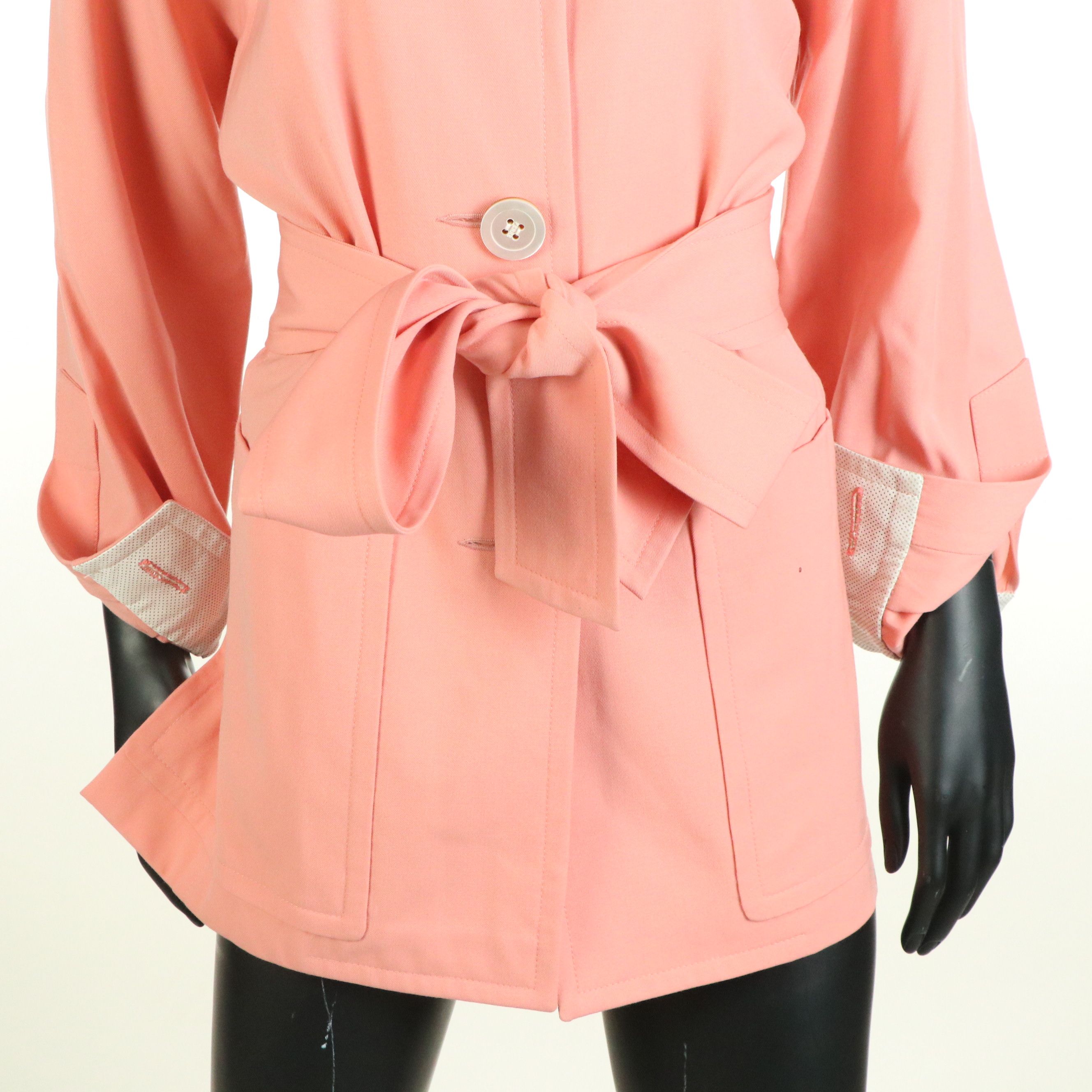 Gianfranco Ferre Button-Front Jacket with Tie Belt