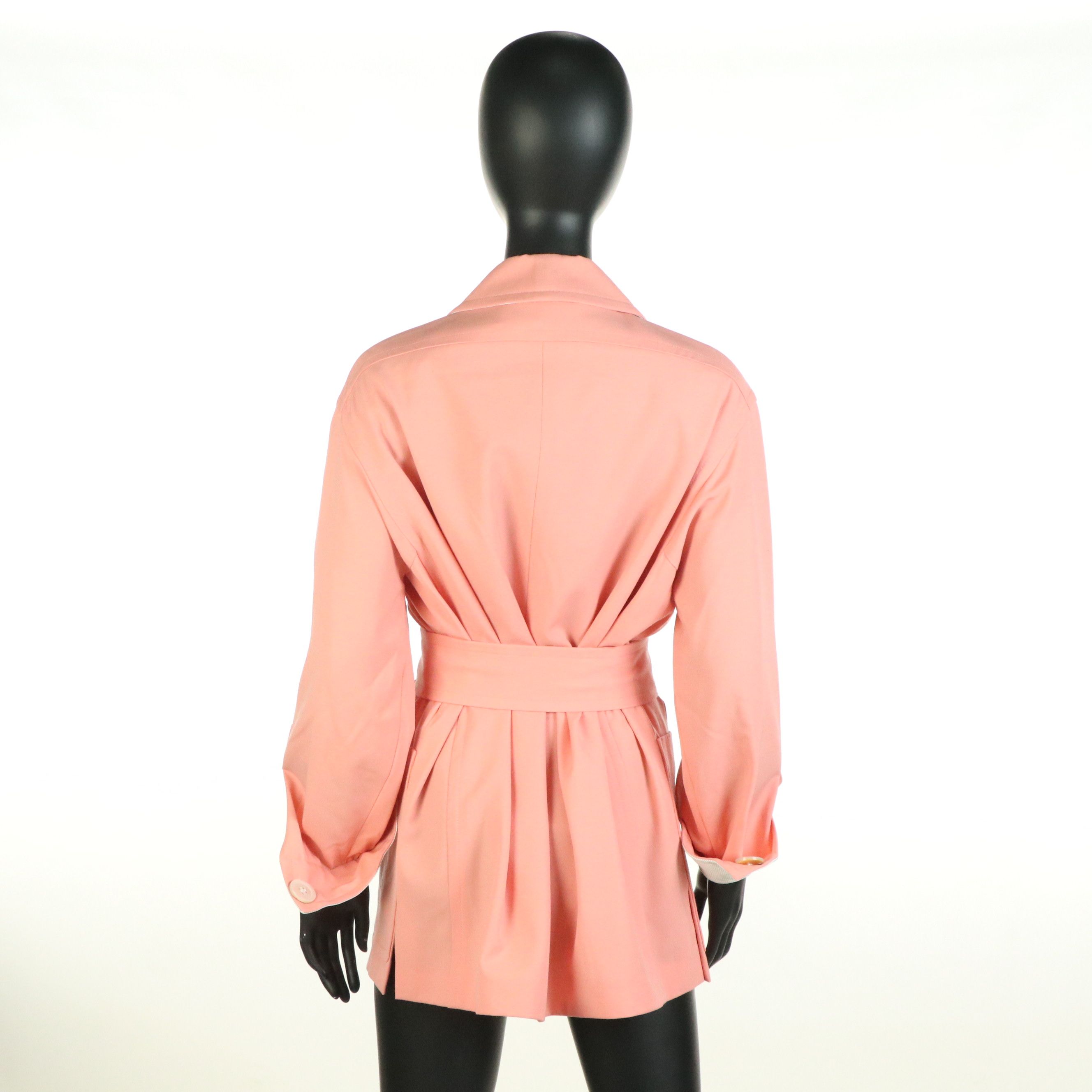 Gianfranco Ferre Button-Front Jacket with Tie Belt