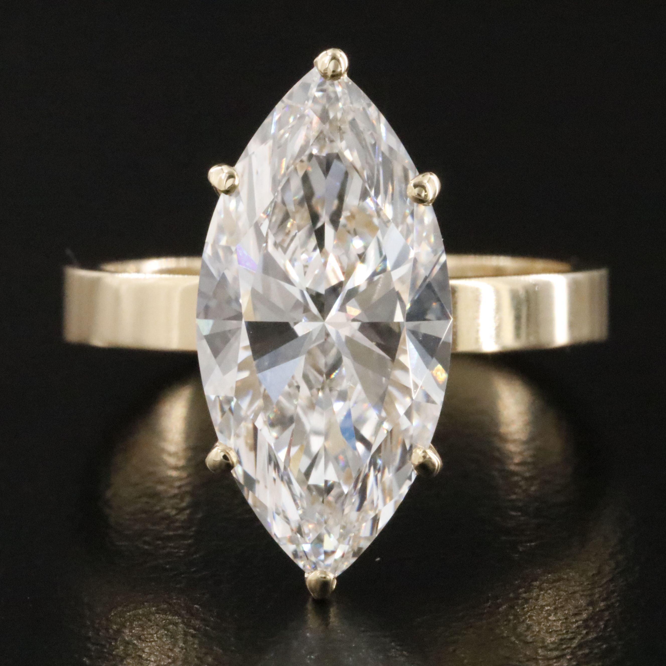 14K 5.05 CT Lab Grown Diamond Solitaire Ring with IGI Report