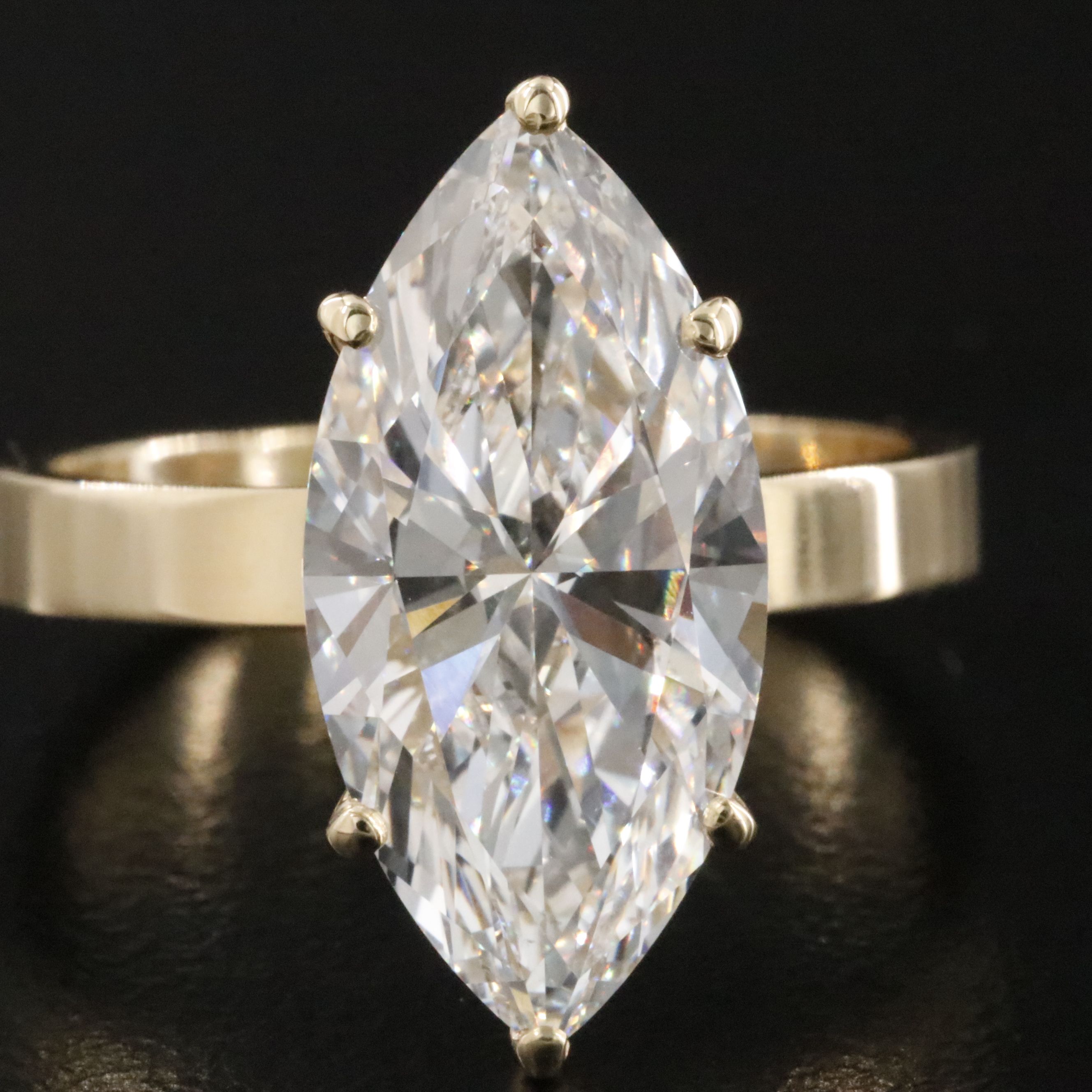 14K 5.05 CT Lab Grown Diamond Solitaire Ring with IGI Report