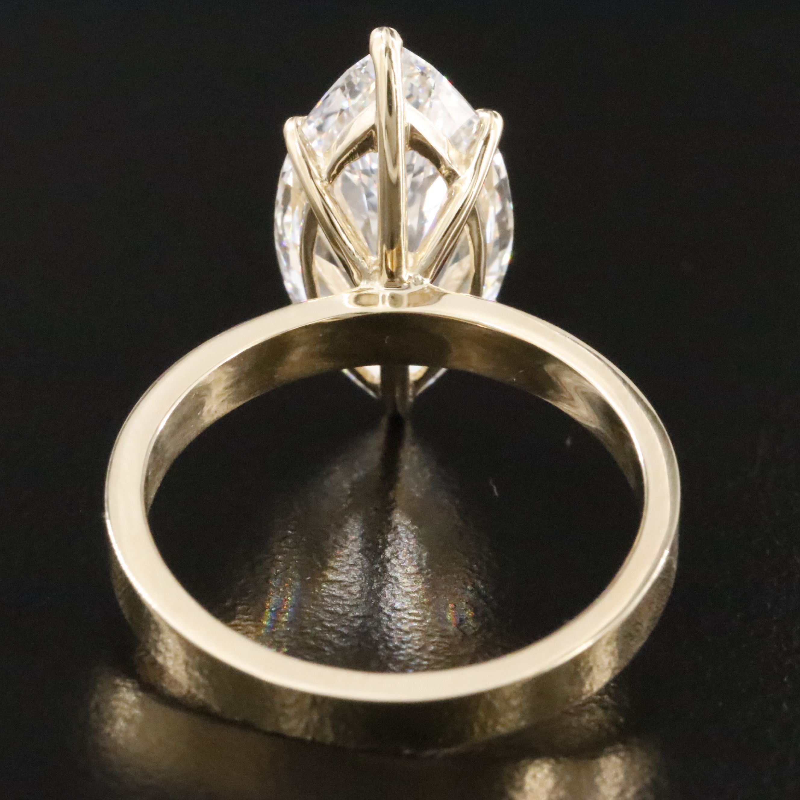 14K 5.05 CT Lab Grown Diamond Solitaire Ring with IGI Report