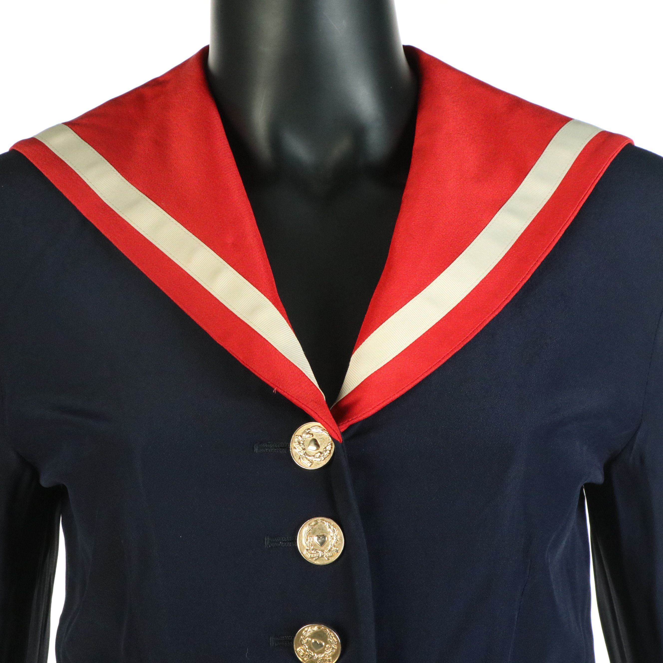 Moschino Prêt-à-Porter Naval Inspired Button-Front Jacket