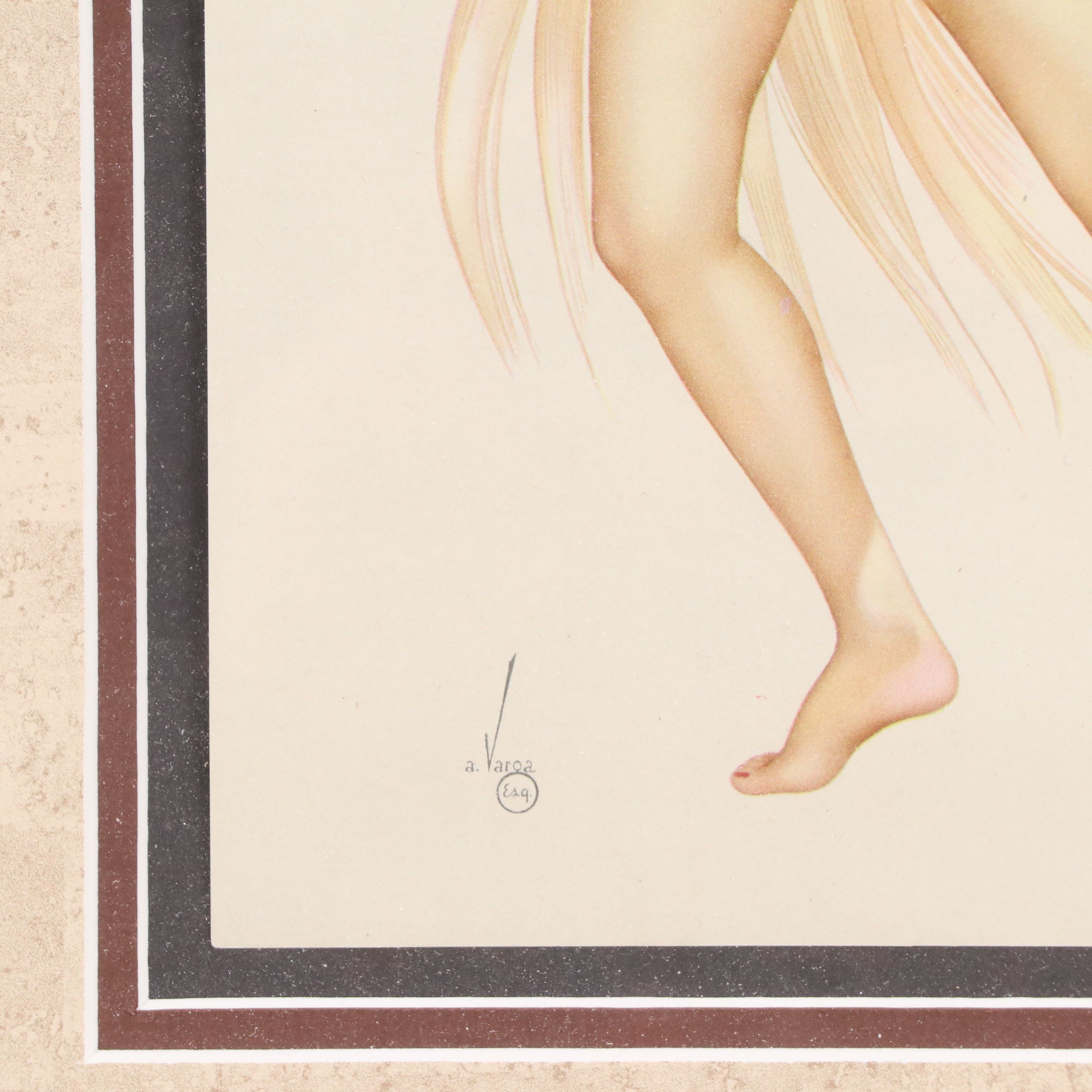 After Alberto Vargas Mid-Century Pinup Calendar Pages