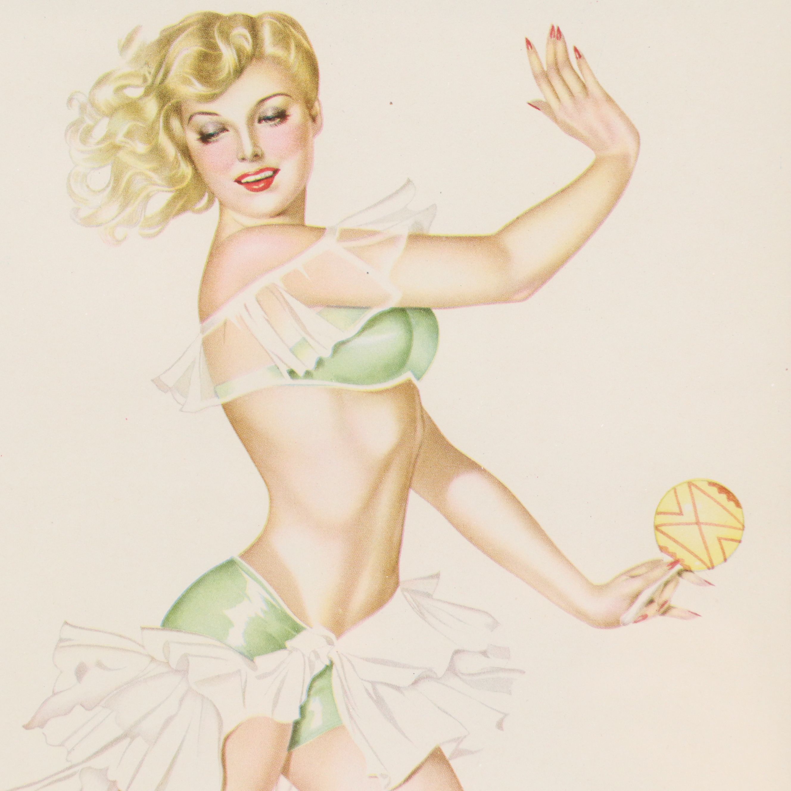 After Alberto Vargas Mid-Century Pinup Calendar Pages