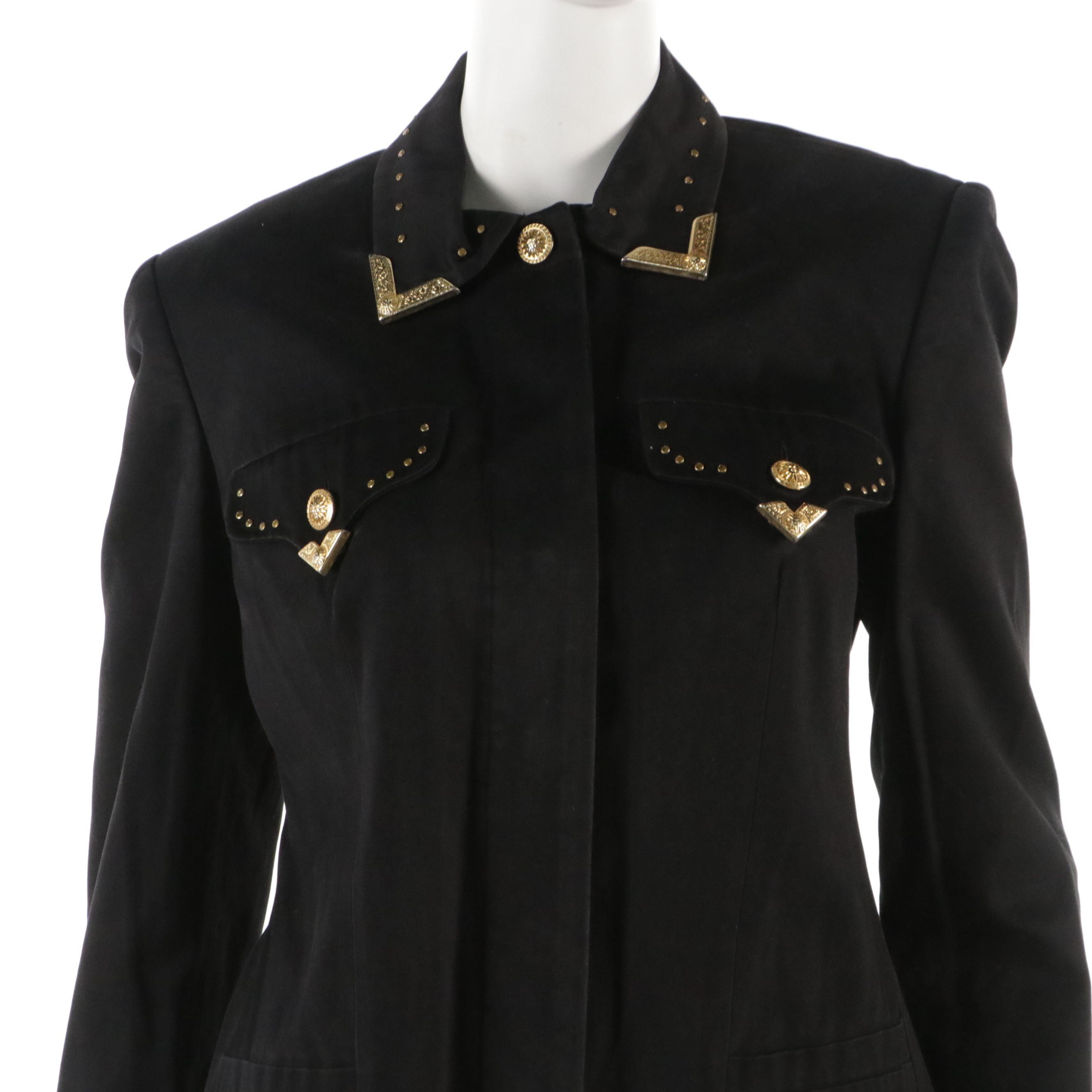 Versace Jeans Couture Studded Black Jacket