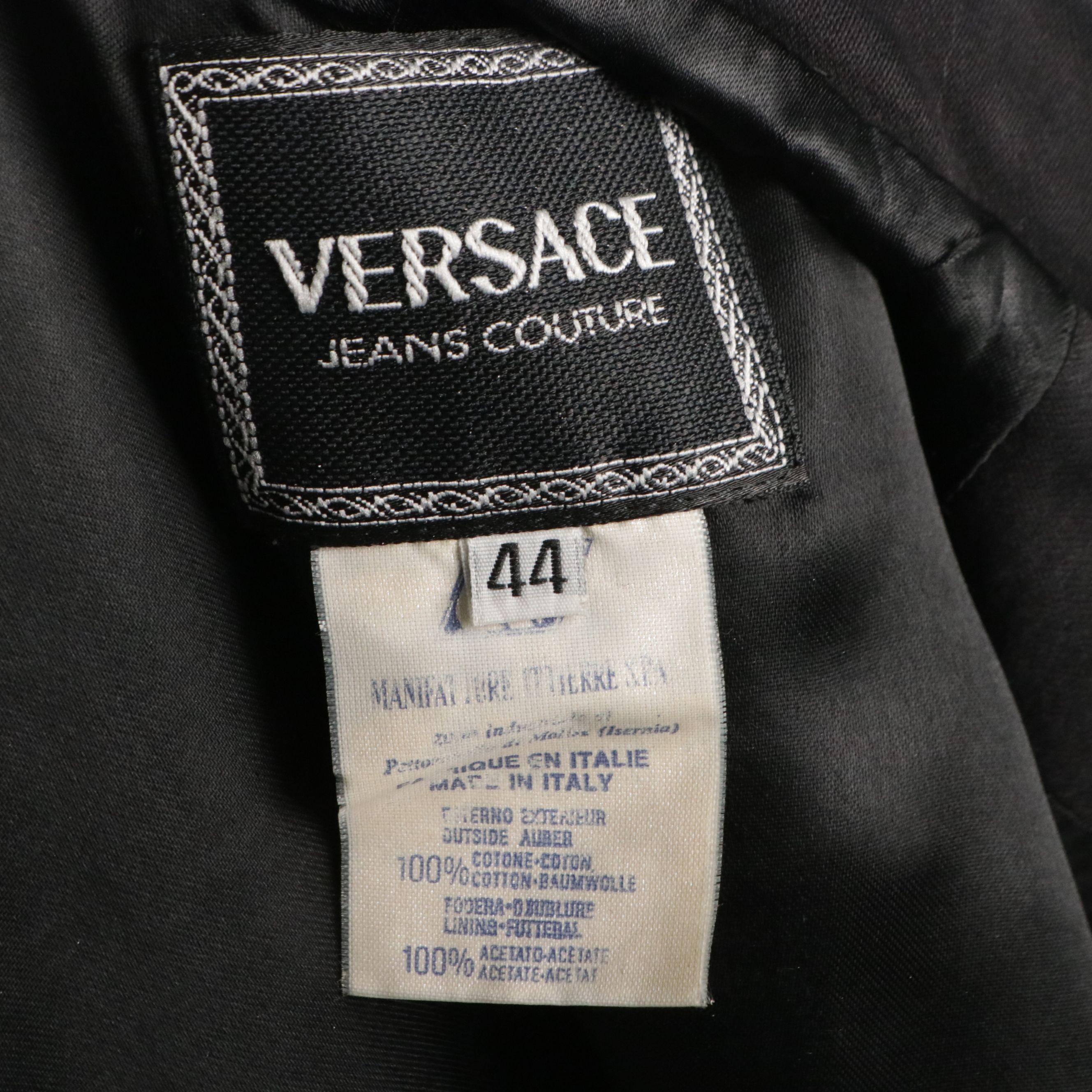 Versace Jeans Couture Studded Black Jacket