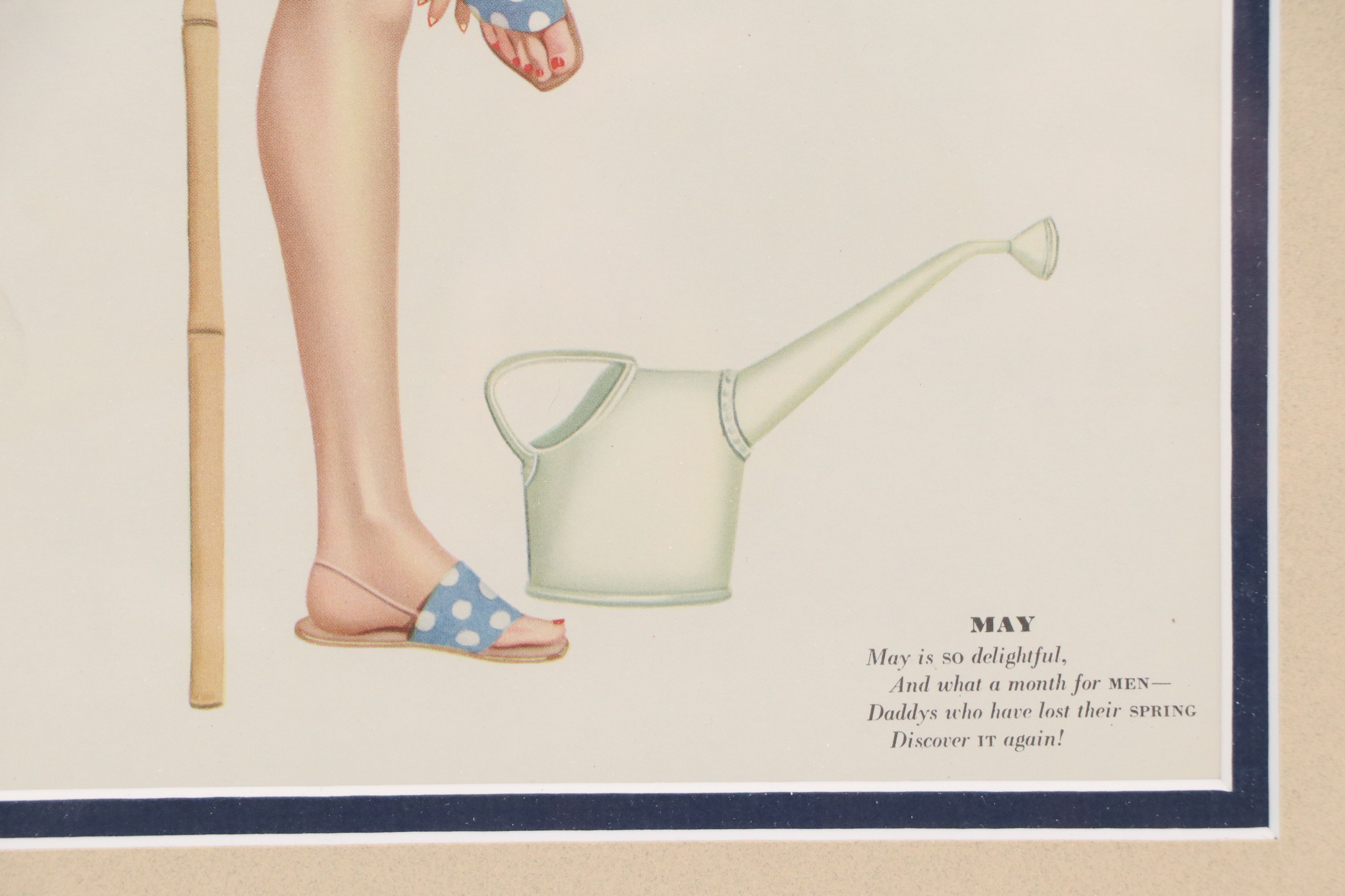 After Alberto Vargas Mid-Century Pinup Calendar Pages