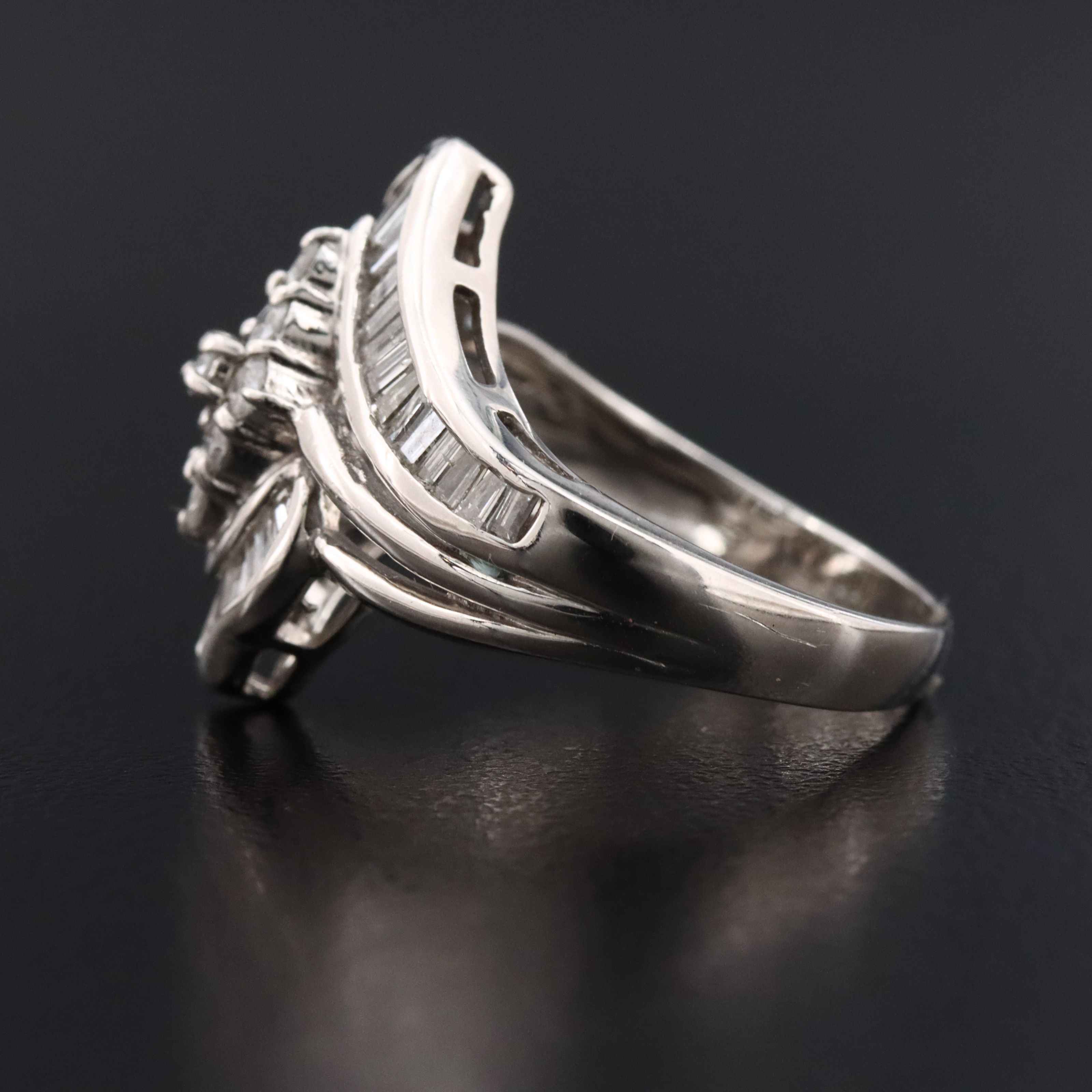 Platinum 1.05 CTW Diamond Ring