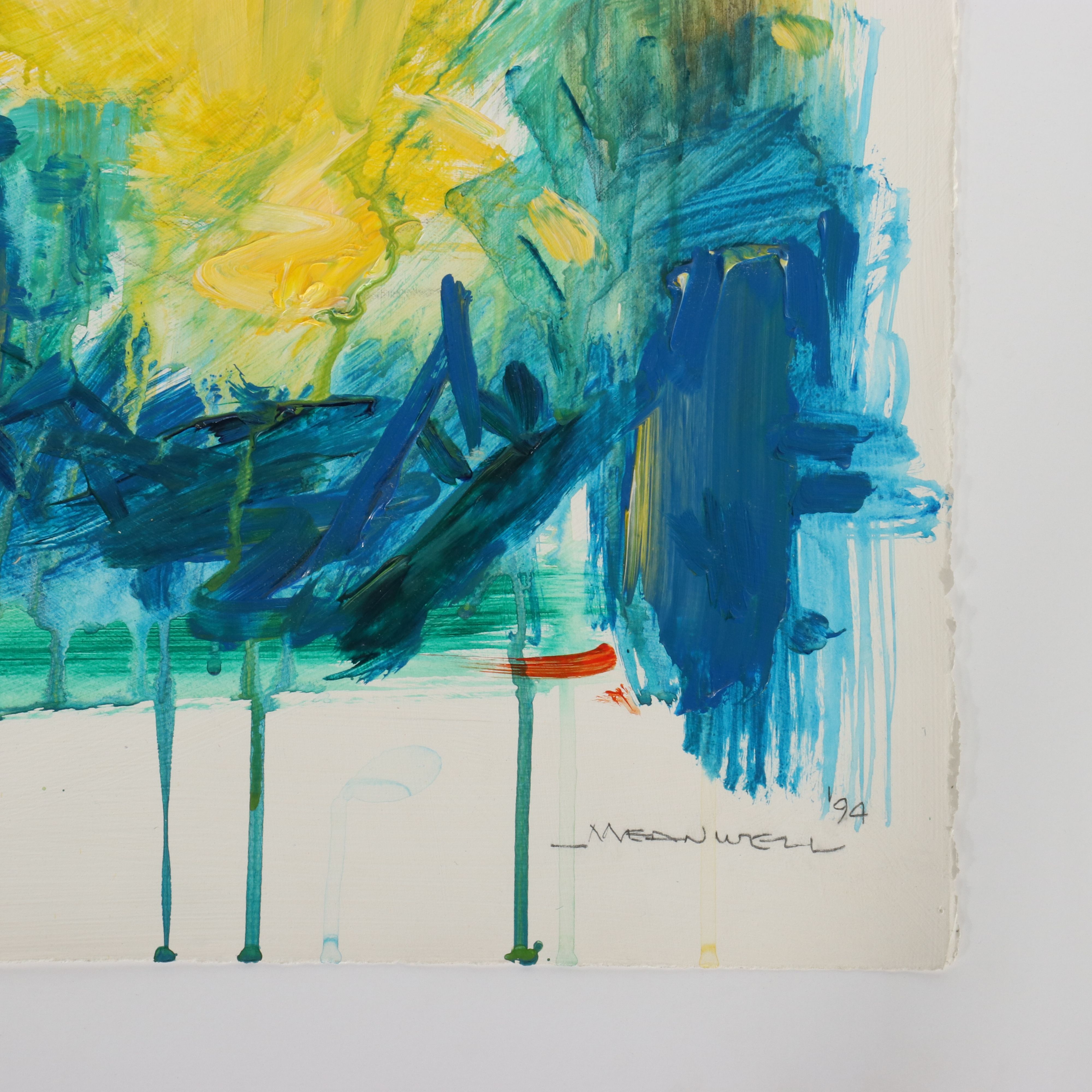 Jack Meanwell Acrylic Painting, 1994