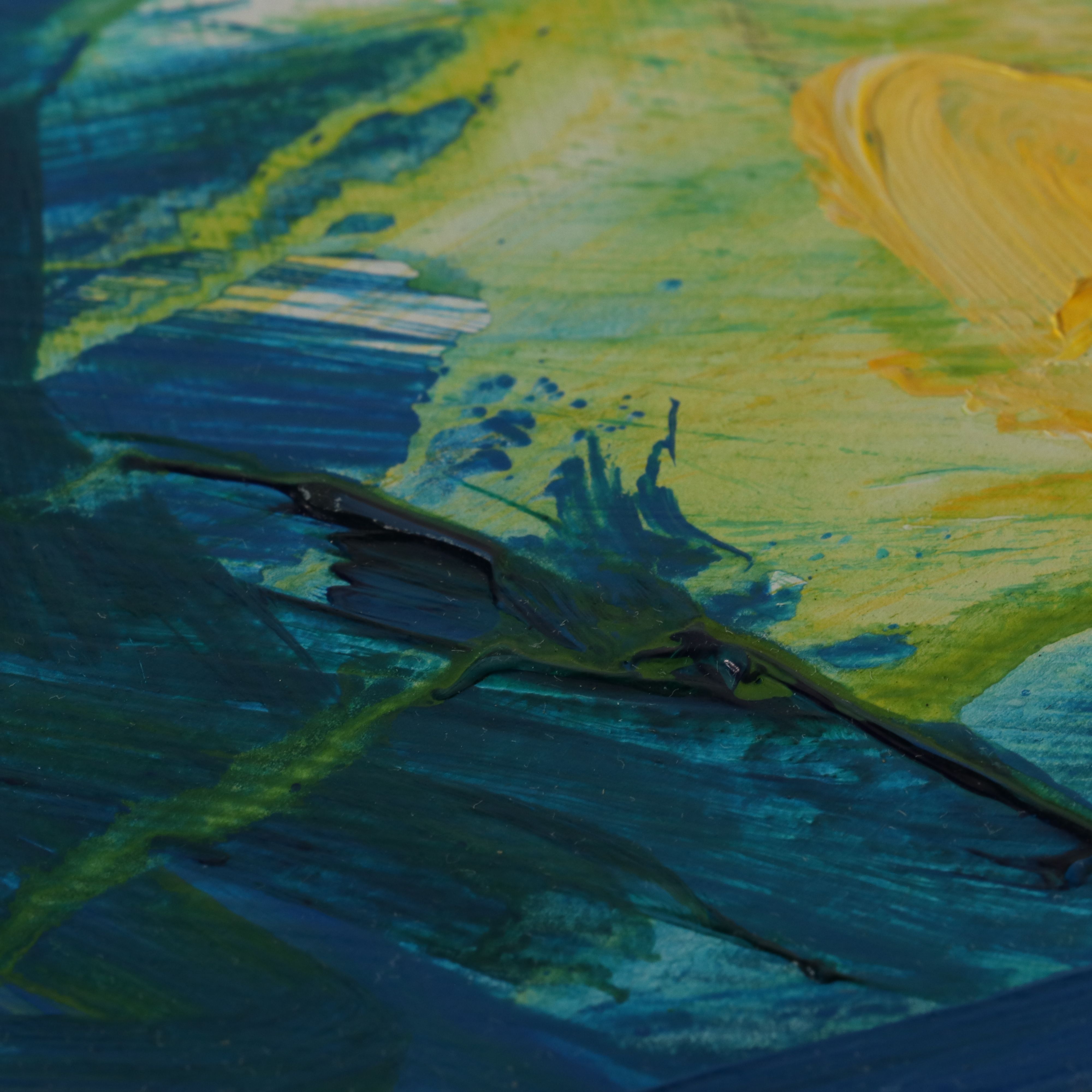 Jack Meanwell Acrylic Painting, 1994