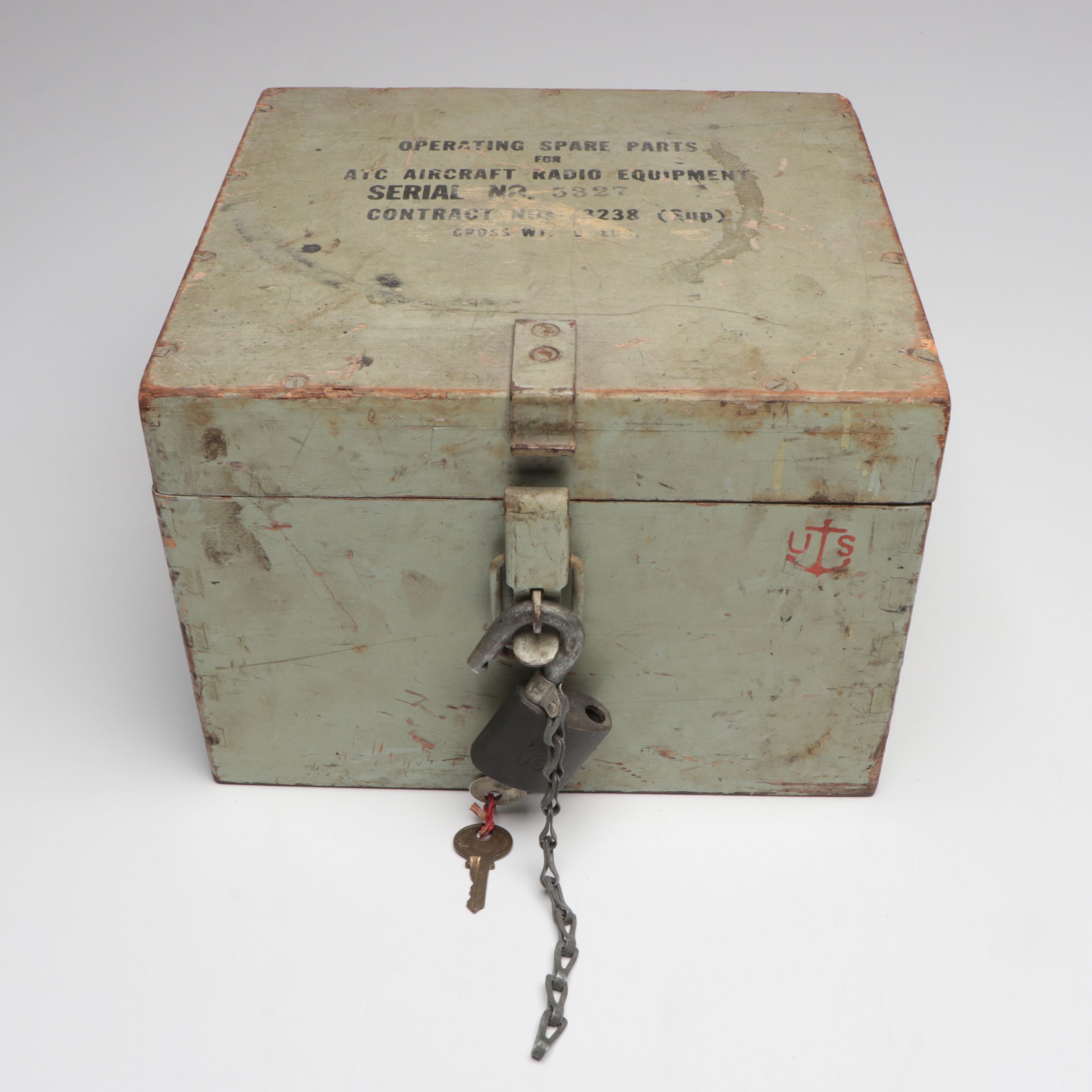 US Army Spare Parts Lock Box with Canvas Bag and Other Vintage Militaria