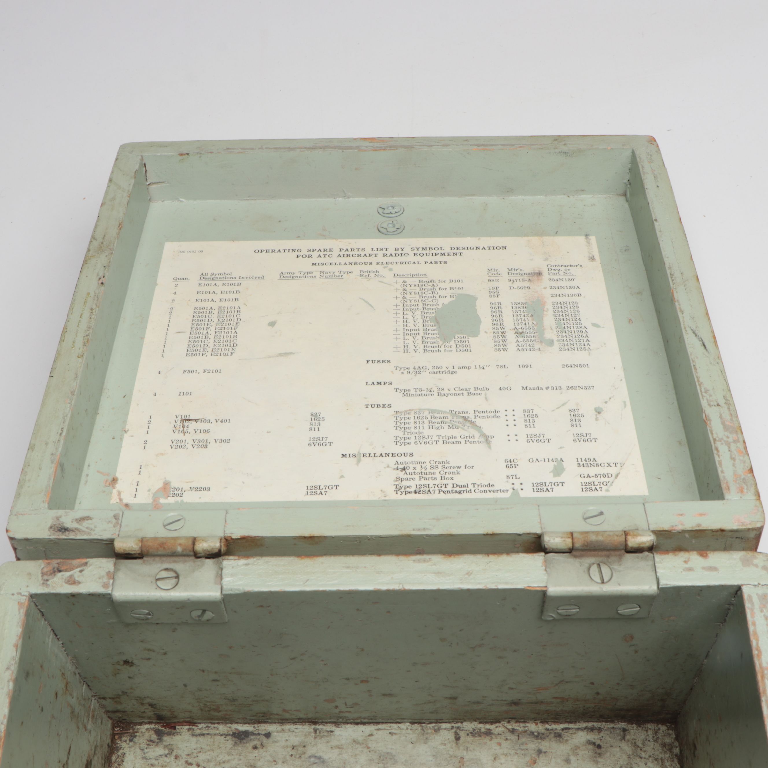 US Army Spare Parts Lock Box with Canvas Bag and Other Vintage Militaria