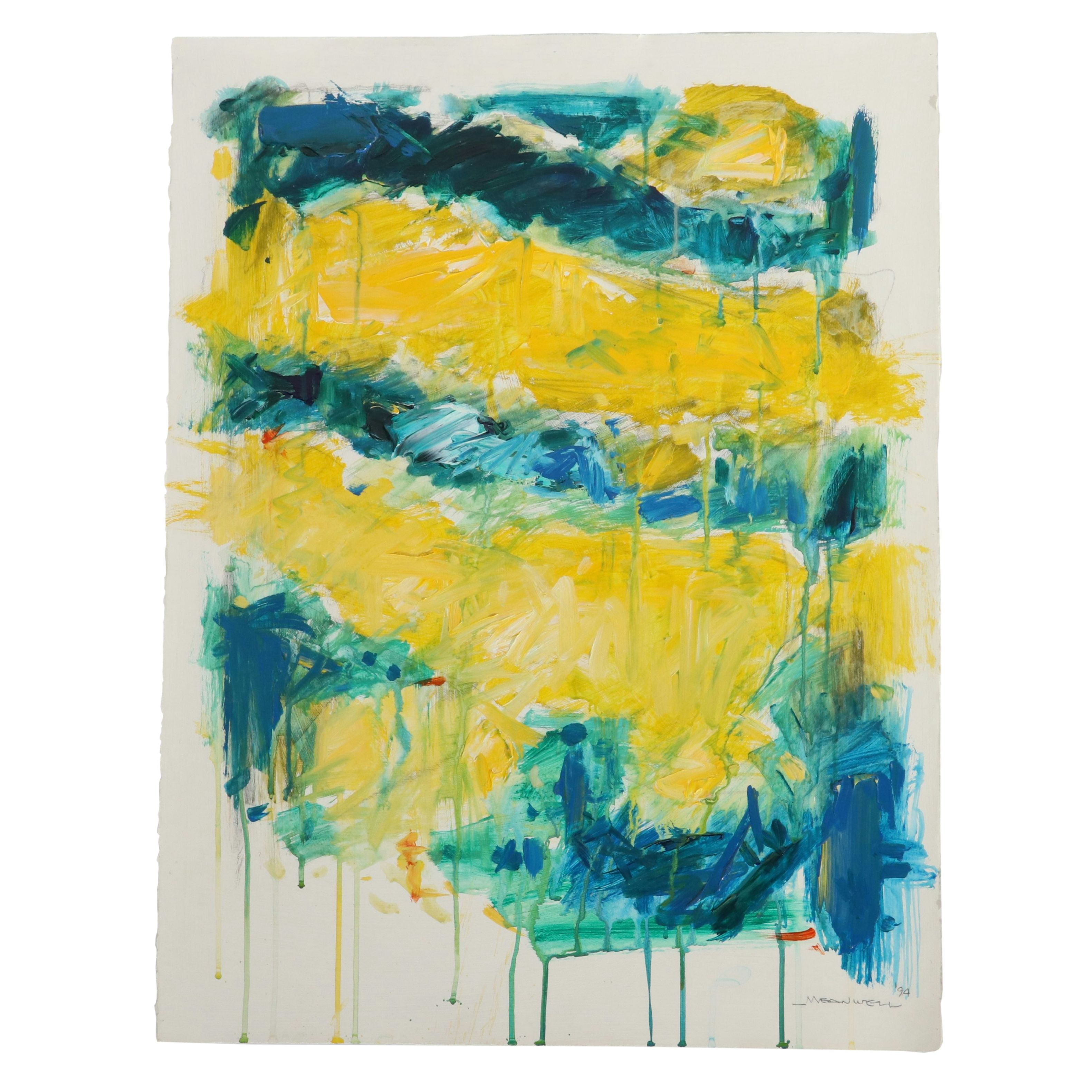 Jack Meanwell Acrylic Painting, 1994