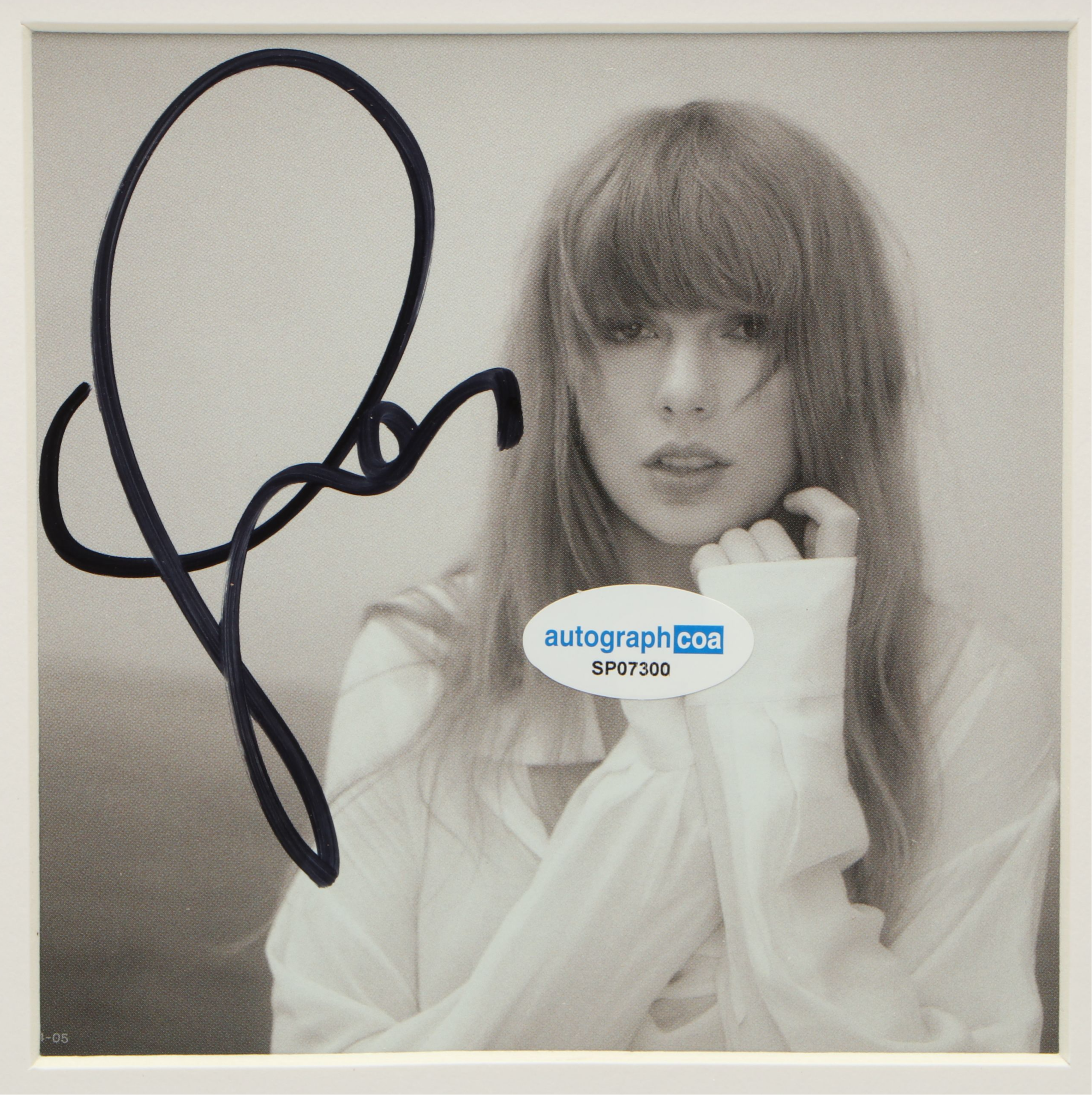 Taylor Swift Signed "The Tortured Poets Department" CD Card in Frame