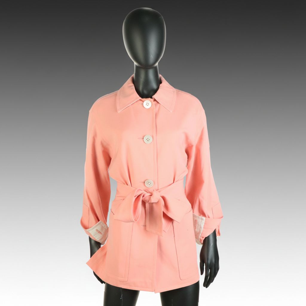 Gianfranco Ferre Button-Front Jacket with Tie Belt