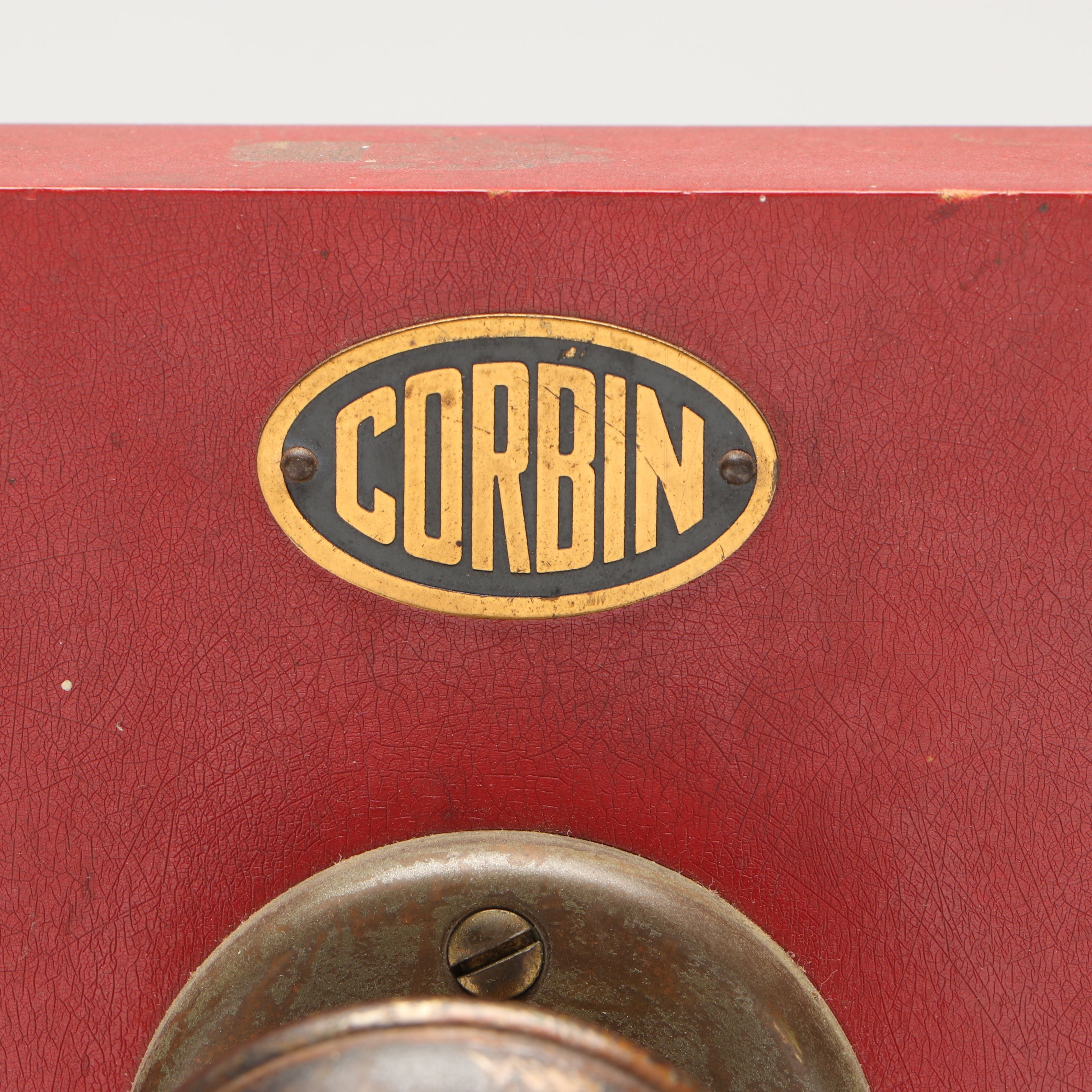 Corbin Doorknob Display with Other Salvaged Hardware, Late 19th/Early 20th C.