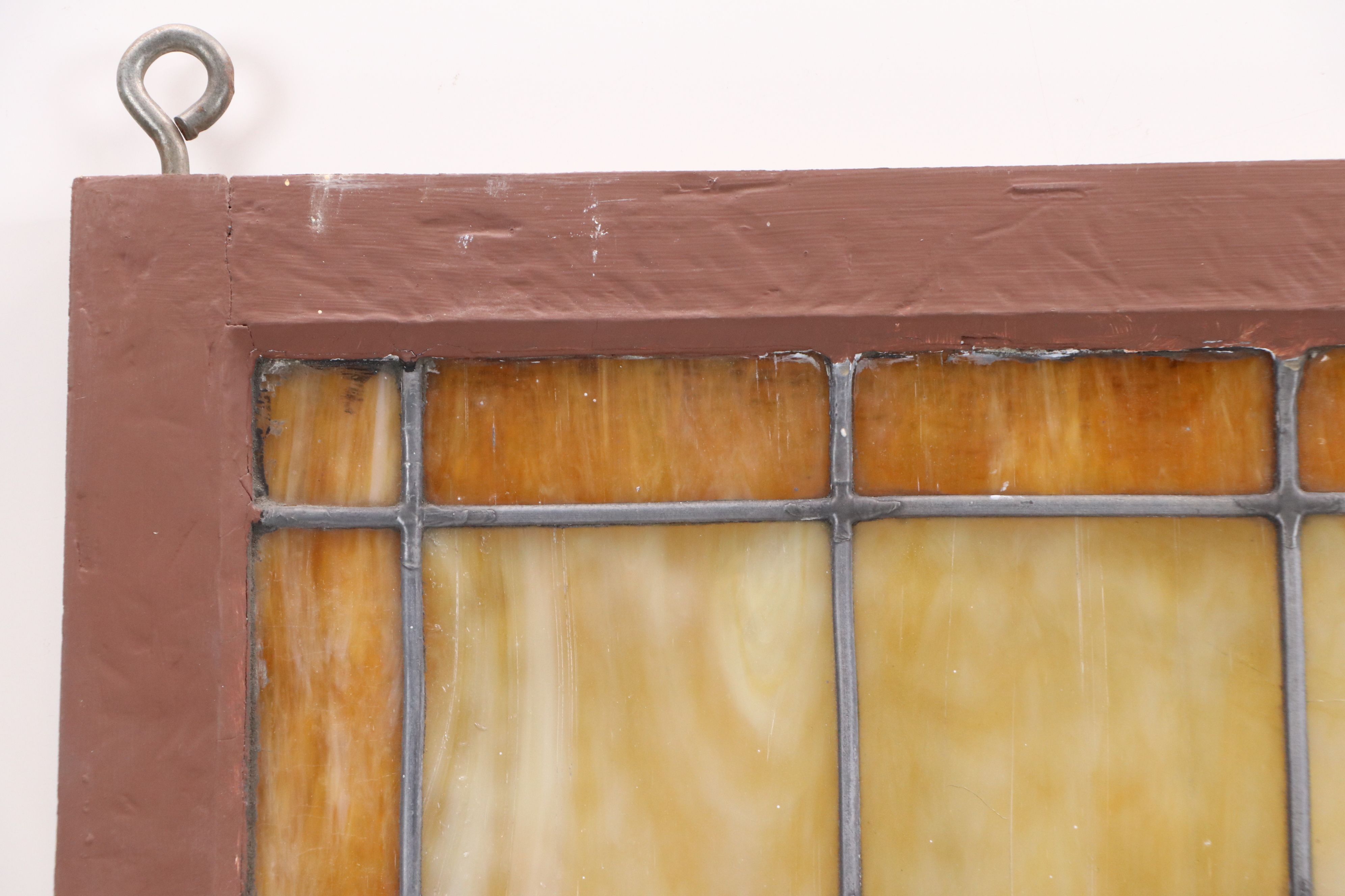 Edwardian Hanging Stained Glass, Late 19th to Early 20th Century