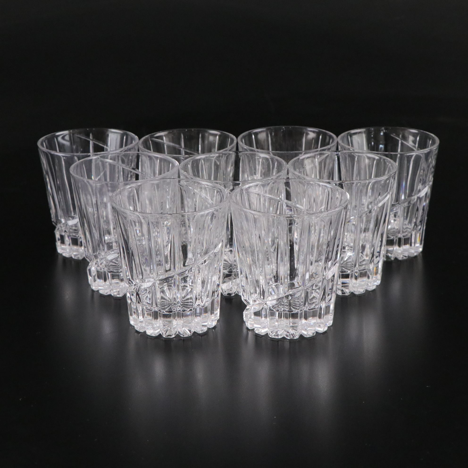 Mikasa "Uptown" Crystal Double Old Fashioned and Highball Glasses