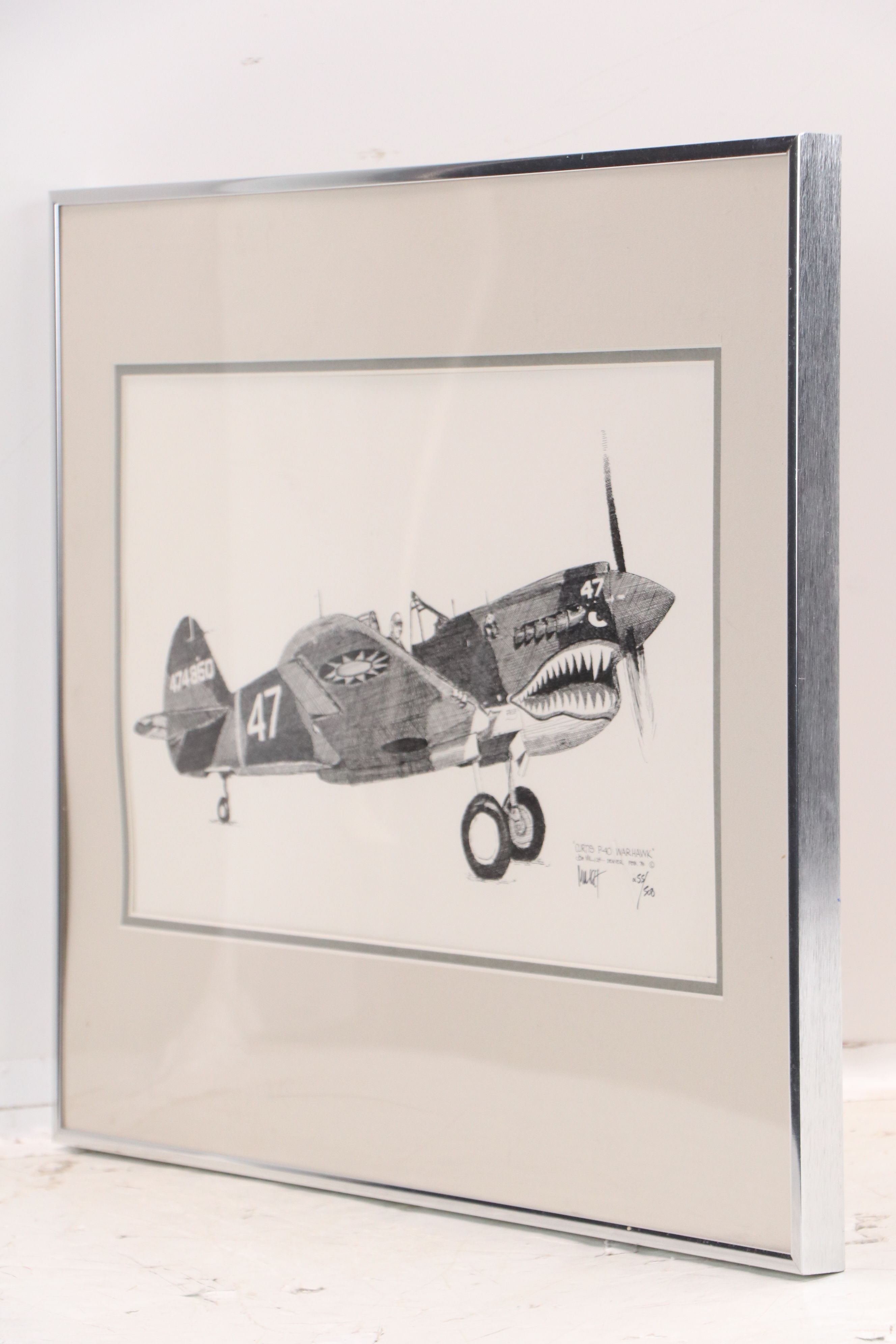 Joe Milich Lithograph "Curtis P-40 Warhawk," 1978