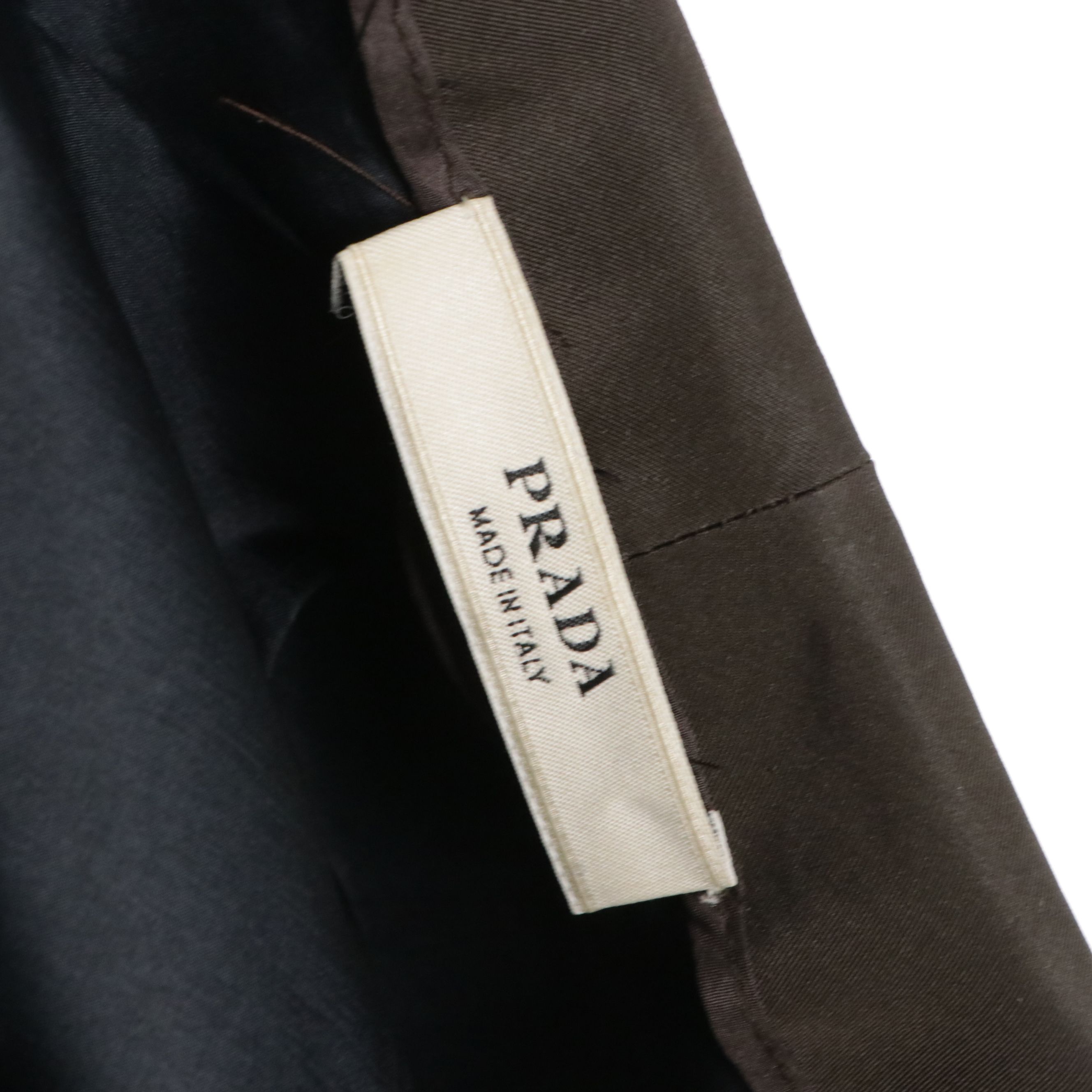 Prada Silk-Blend Snap-Front Collarless Jacket