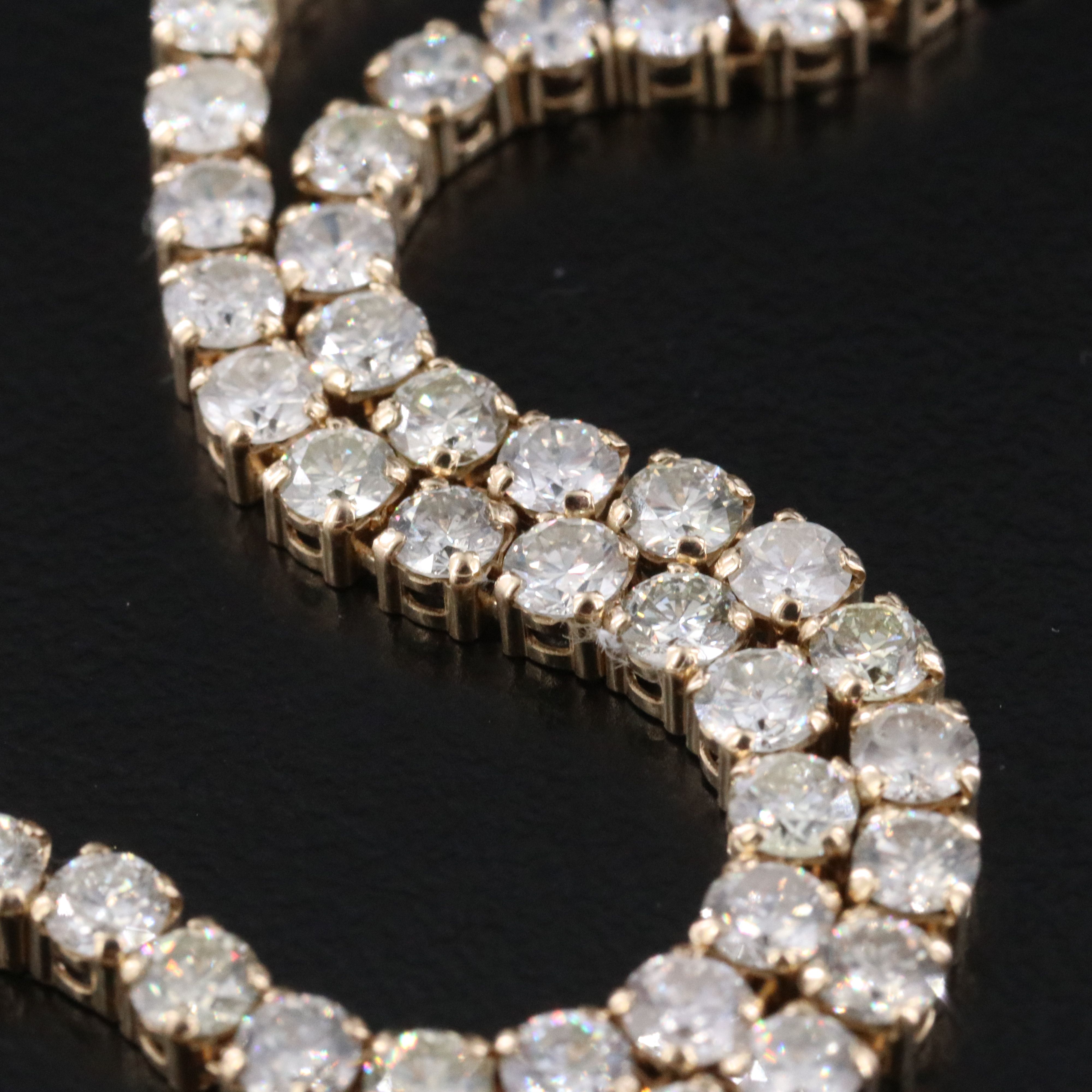 14K 4.87 CTW Fancy Color Diamond Line Bracelet with IGI Jewelry Report