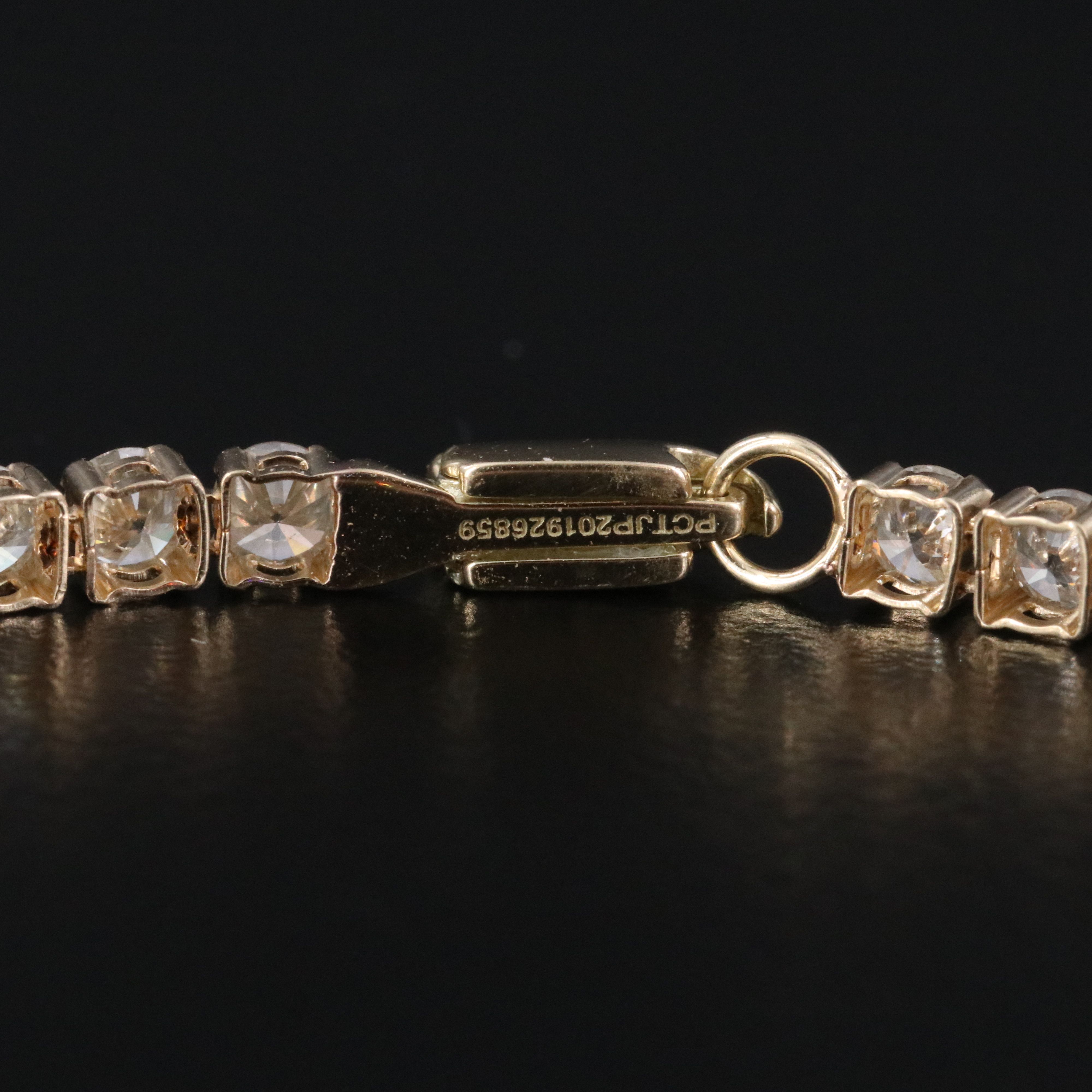 14K 4.87 CTW Fancy Color Diamond Line Bracelet with IGI Jewelry Report