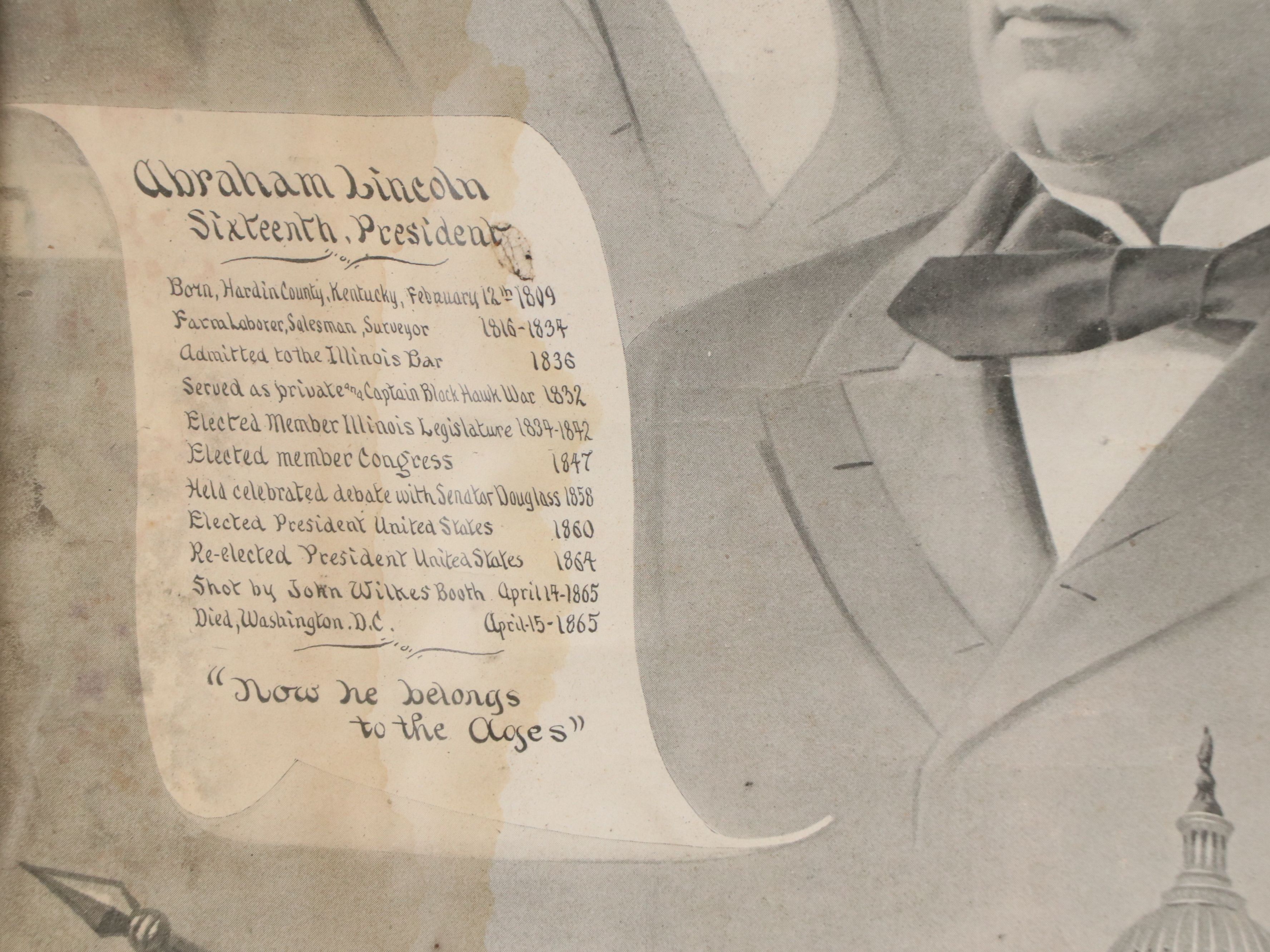 Charles Gustrine & Co. Halftone Poster "Our Martyrs," 1901