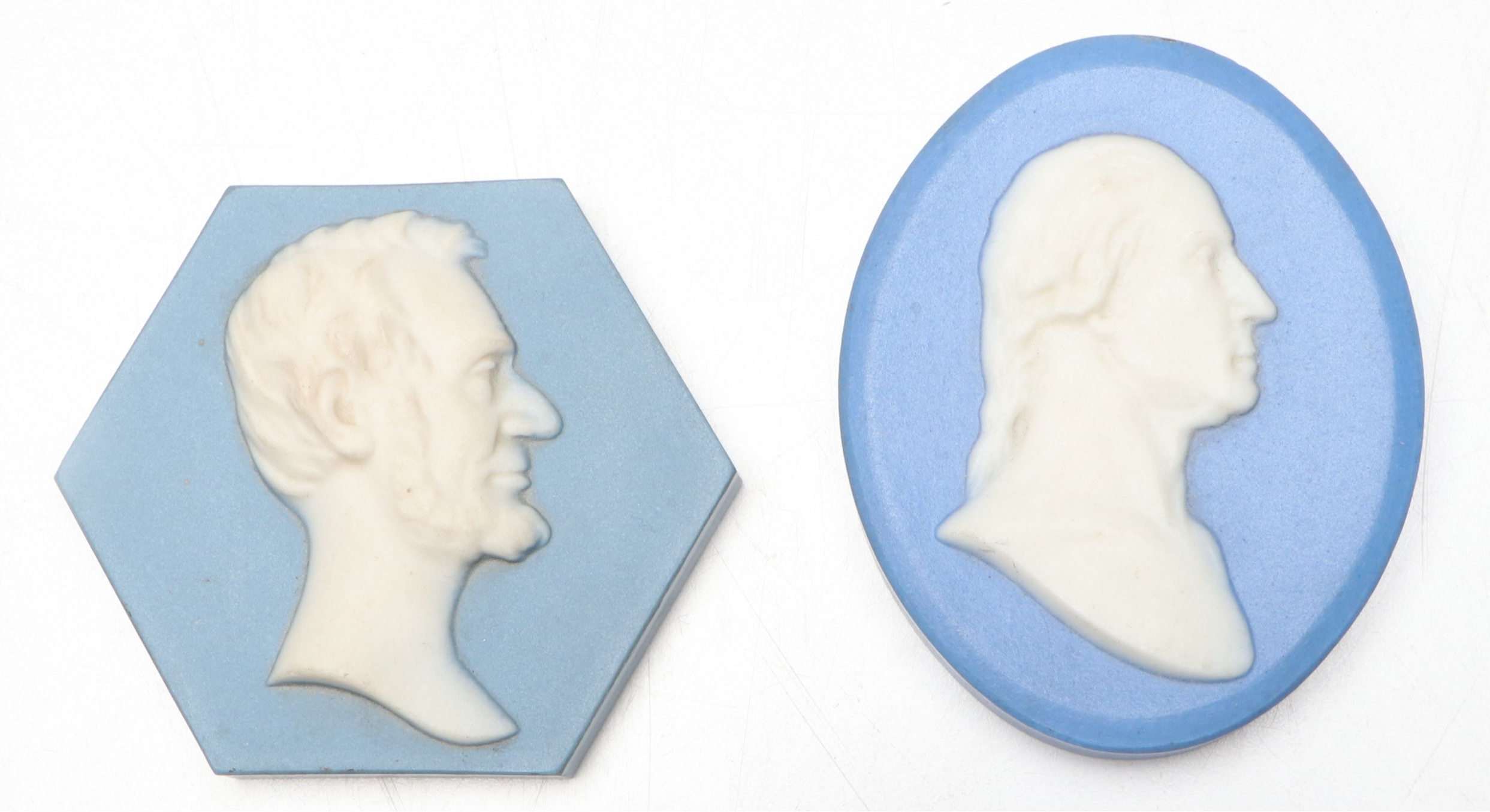 Wedgwood Jasperware State Seals and Signers with Similar Style Portraits