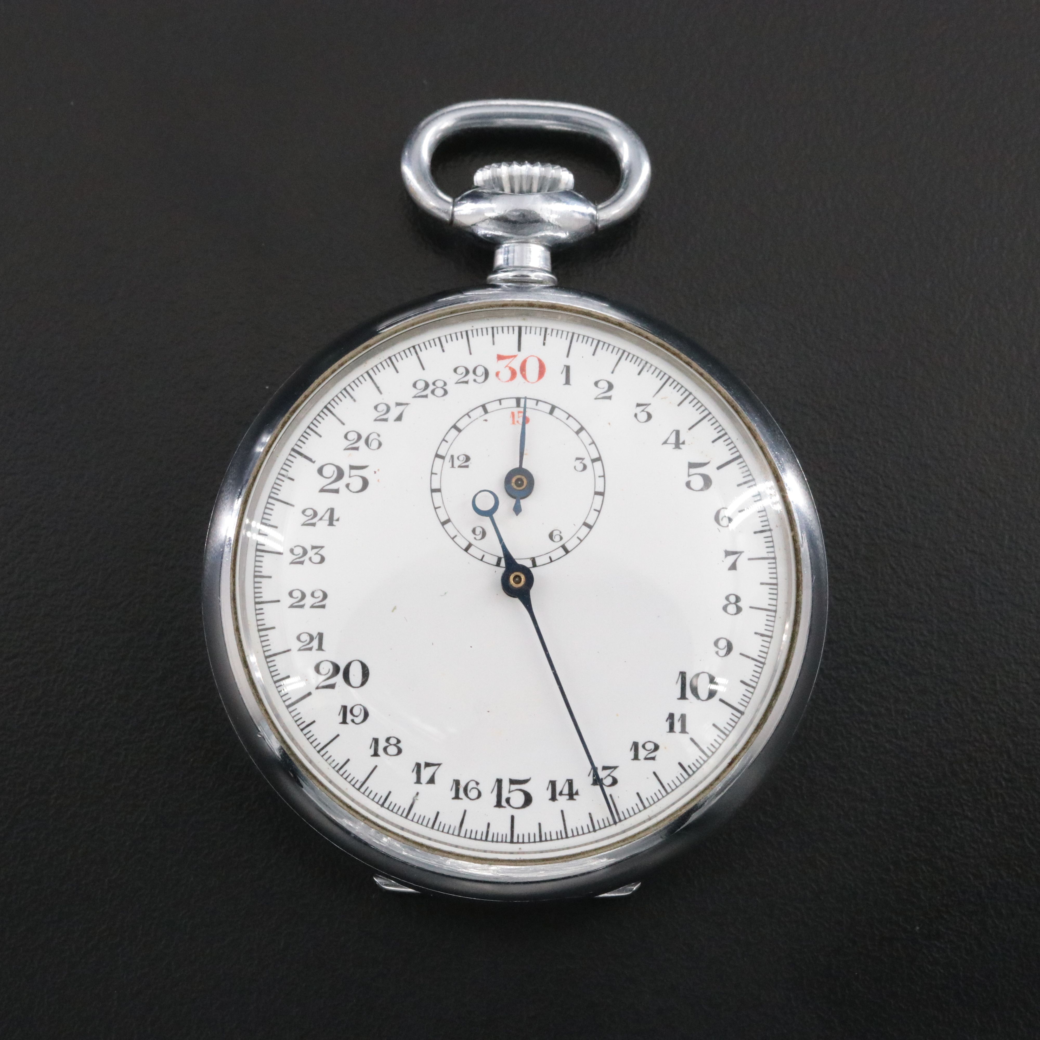 Vintage Mechanical Stainless Steel Stopwatch