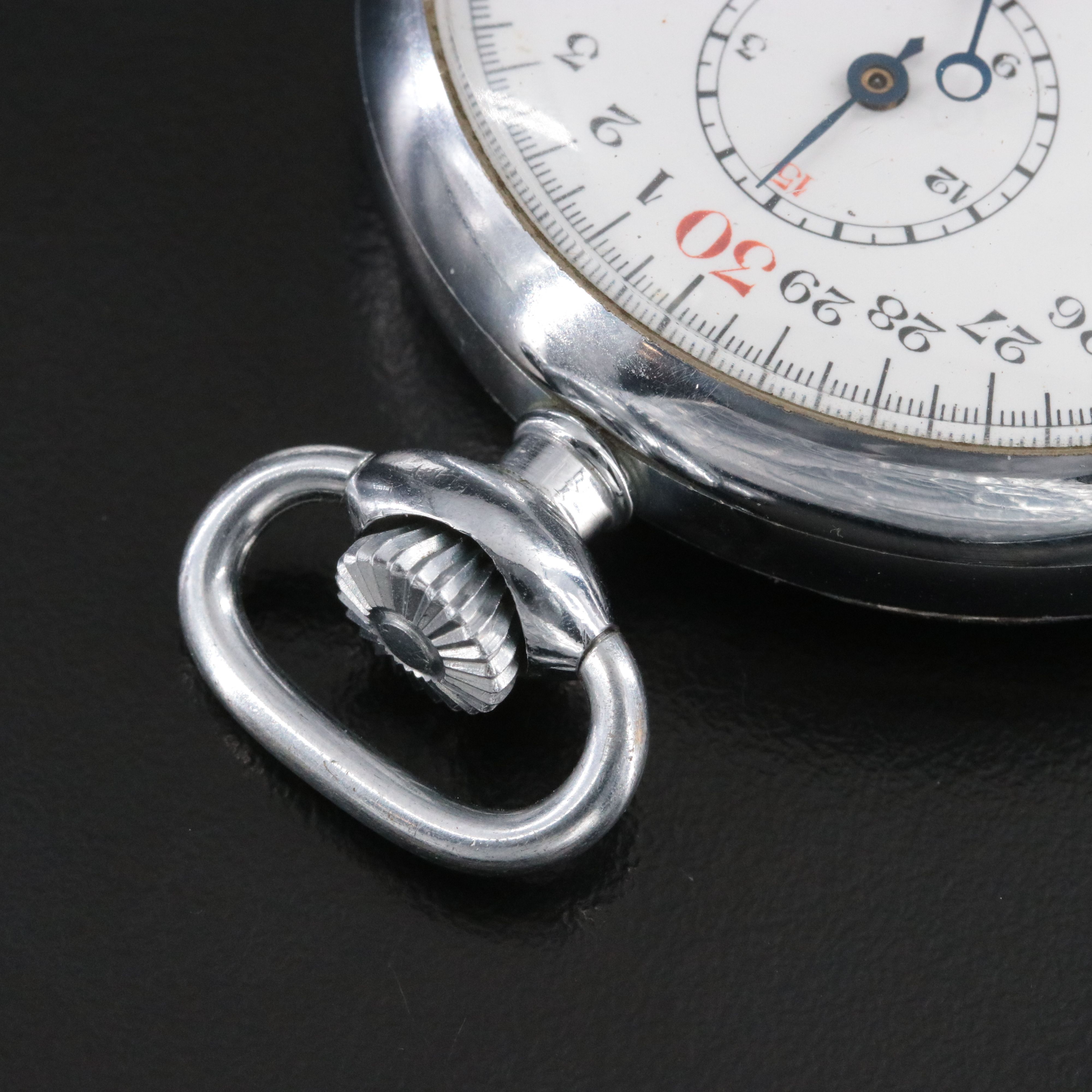 Vintage Mechanical Stainless Steel Stopwatch