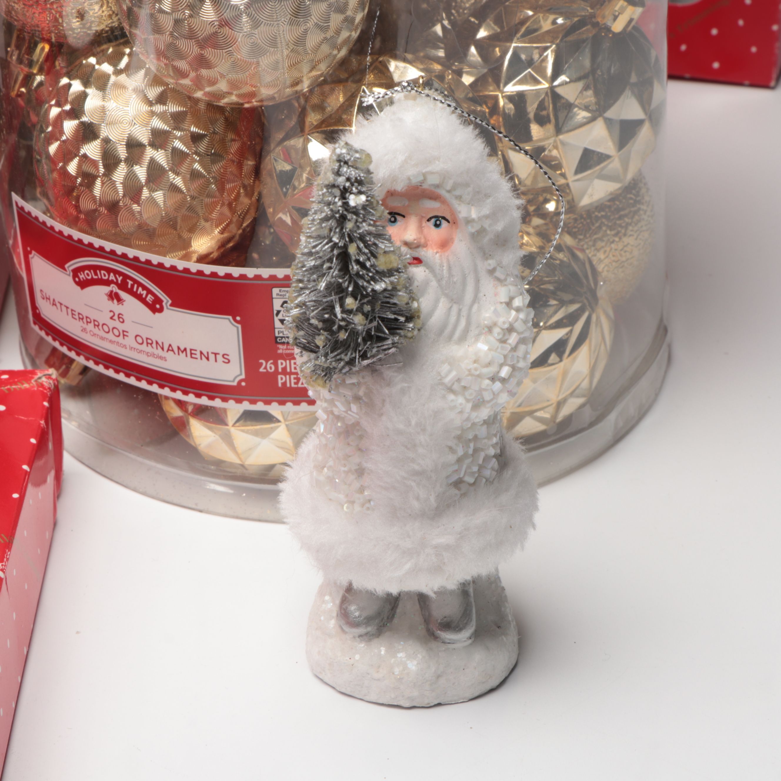 Gold and Silver Finish Christmas Ornaments