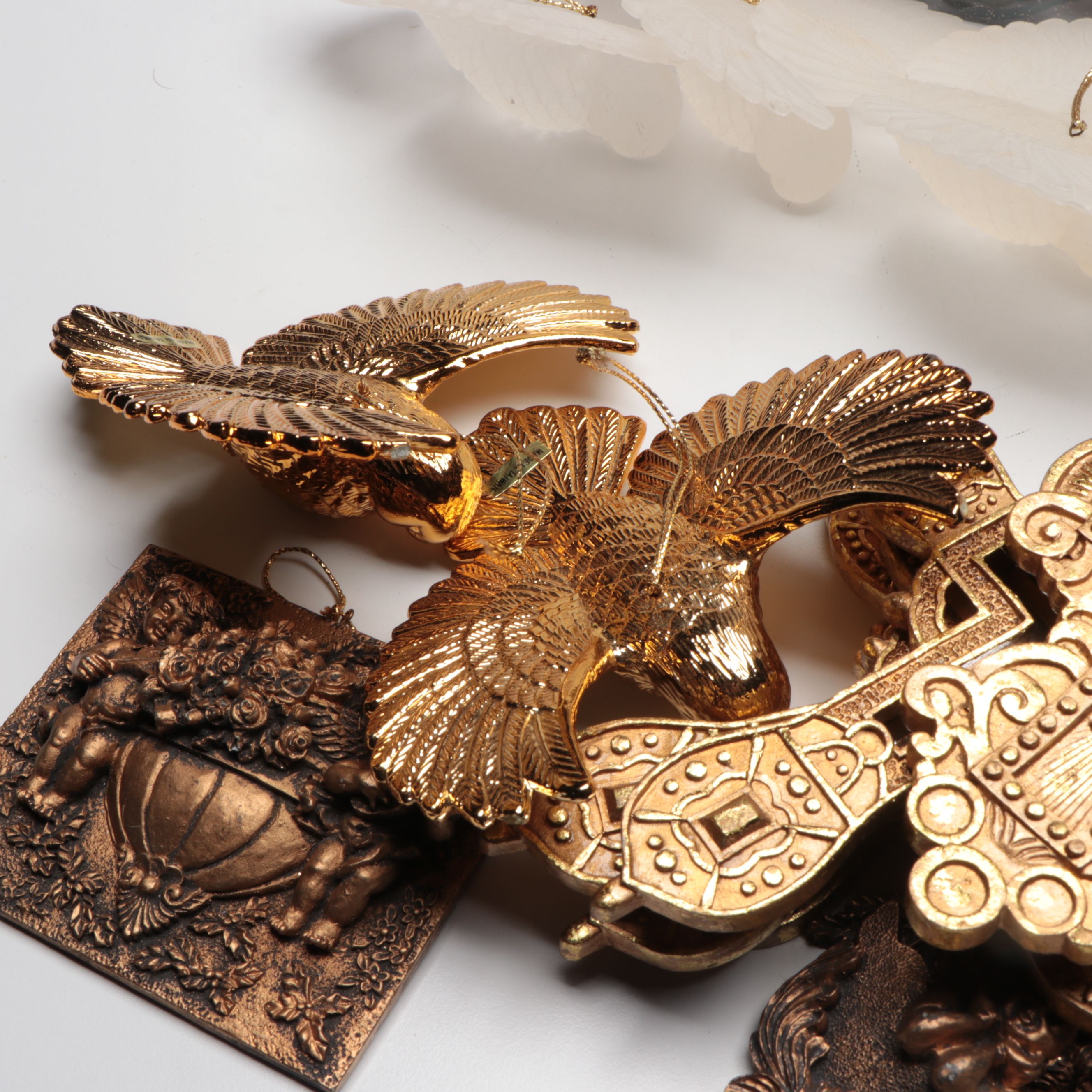 Gold and Silver Finish Christmas Ornaments