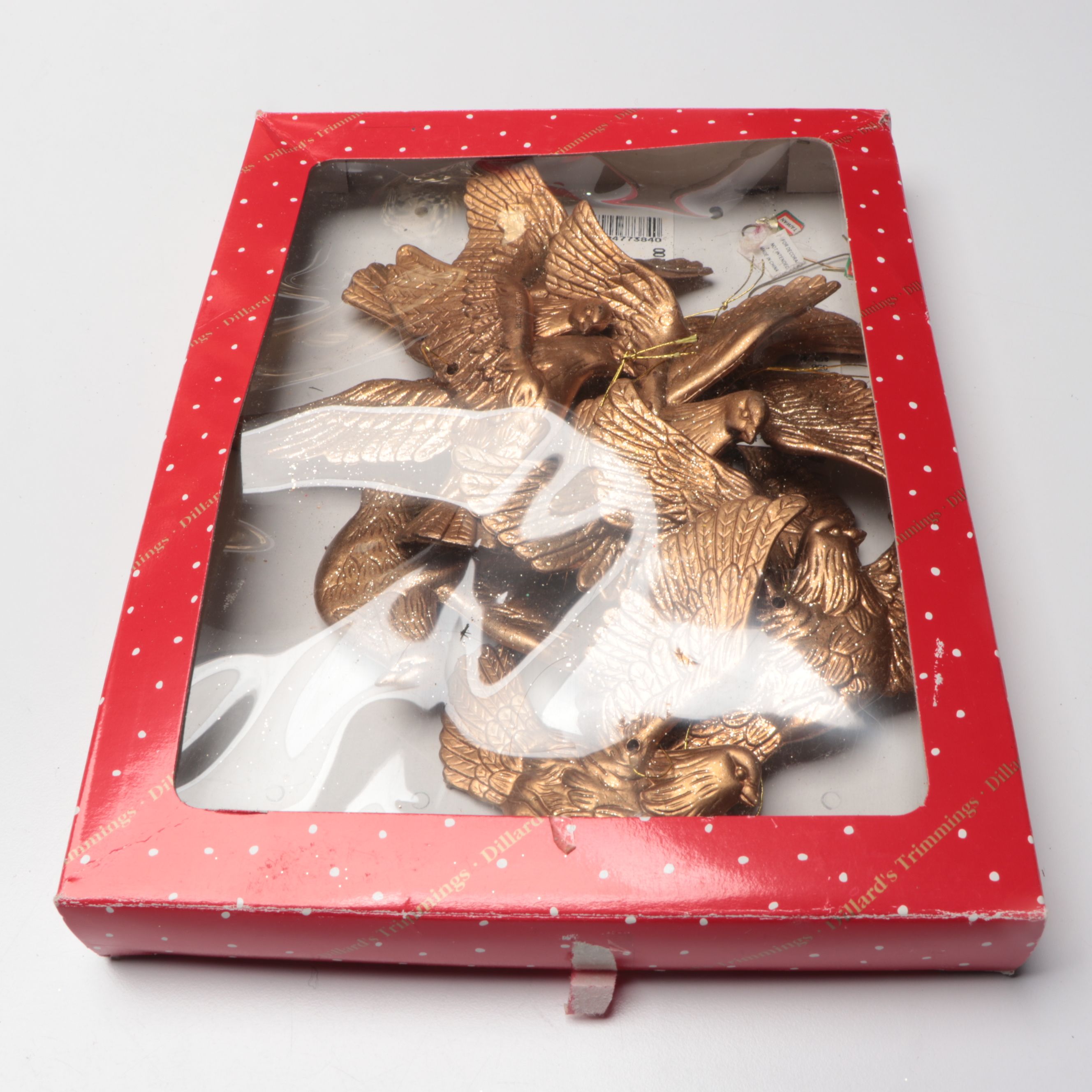 Gold and Silver Finish Christmas Ornaments