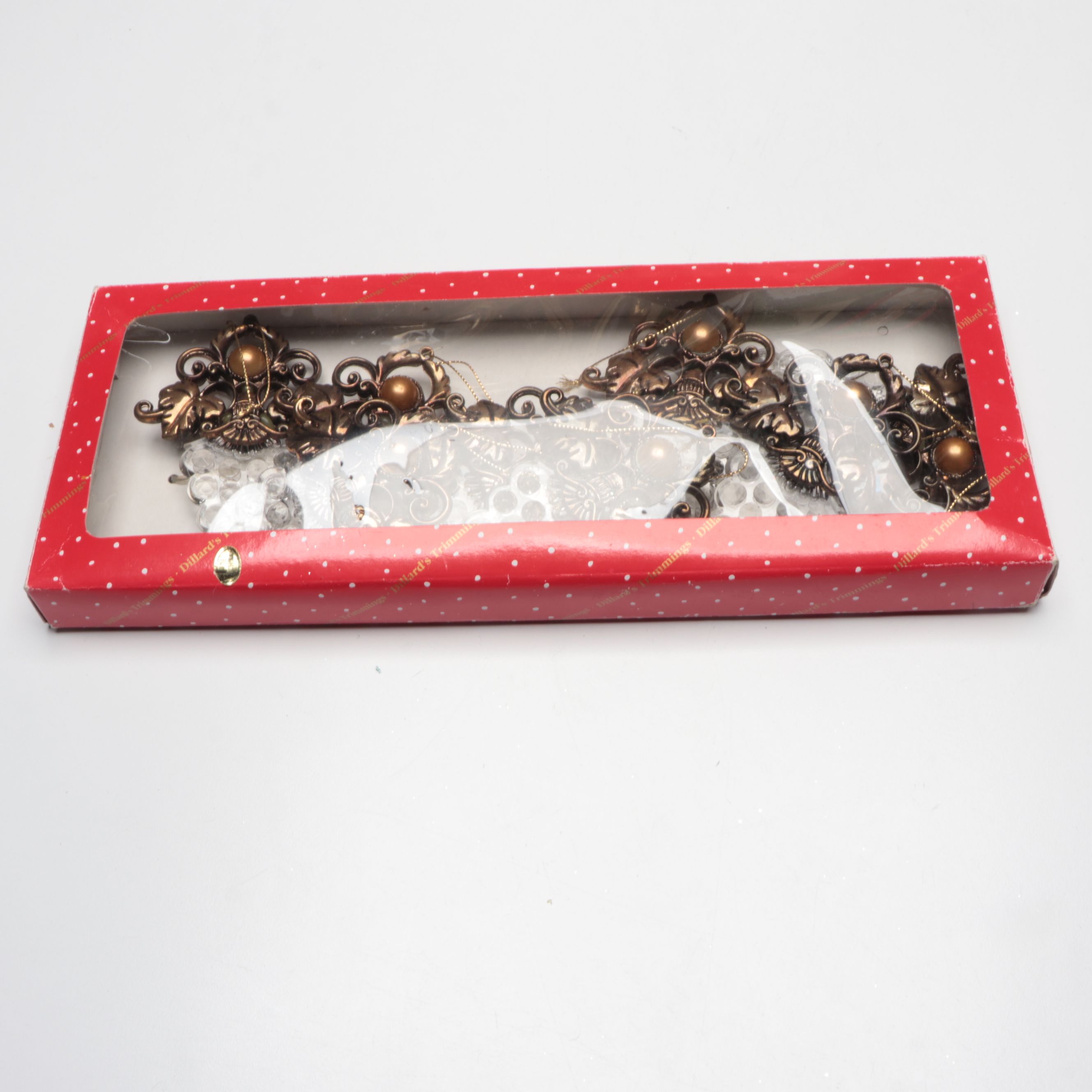 Gold and Silver Finish Christmas Ornaments