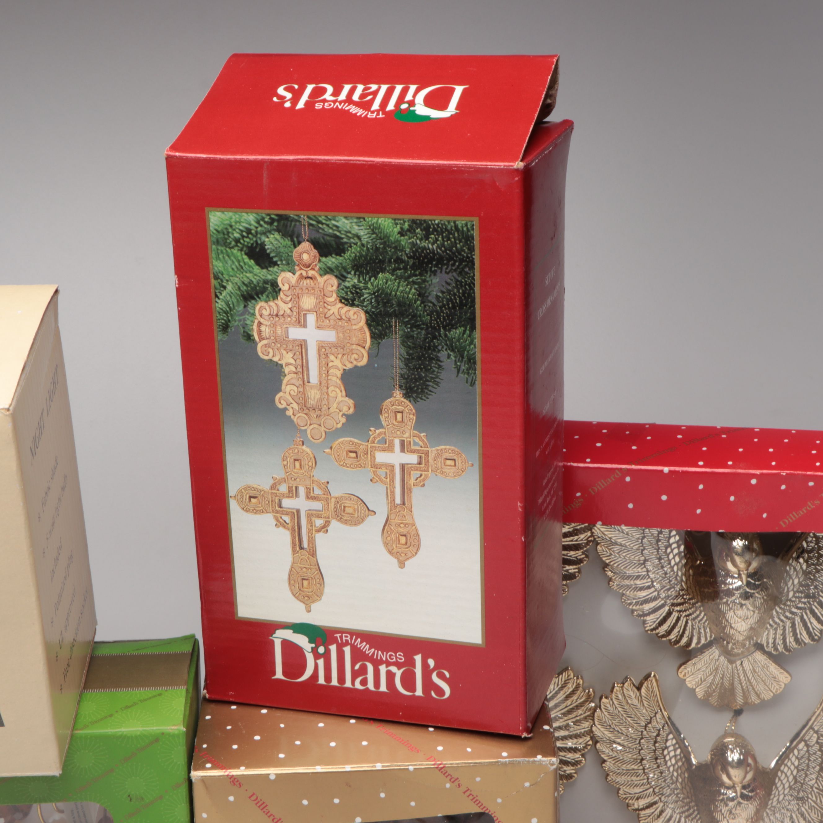 Gold and Silver Finish Christmas Ornaments