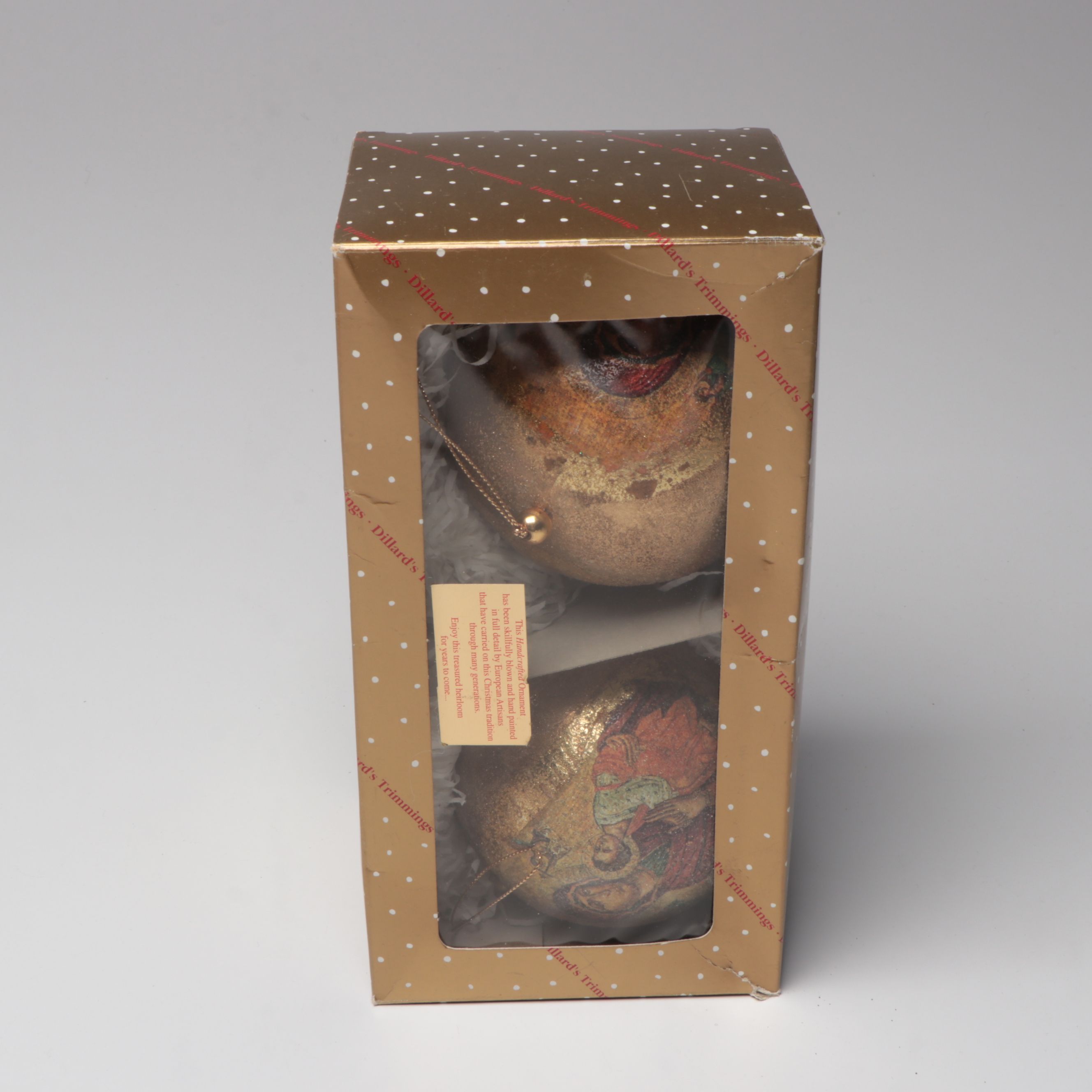 Gold and Silver Finish Christmas Ornaments