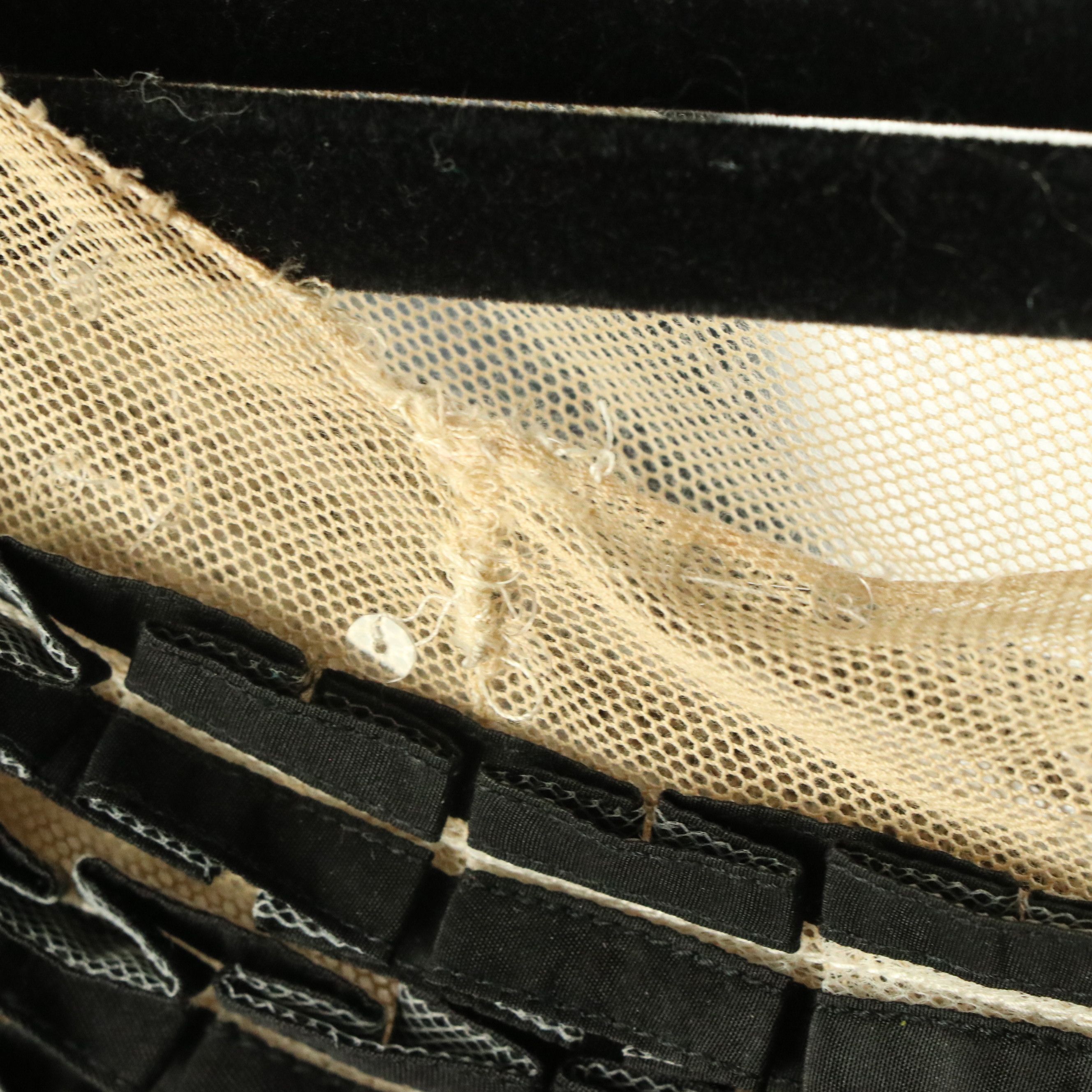 Carolina Herrera Black Wave and Sequined Mesh Long Sleeve Shift Dress