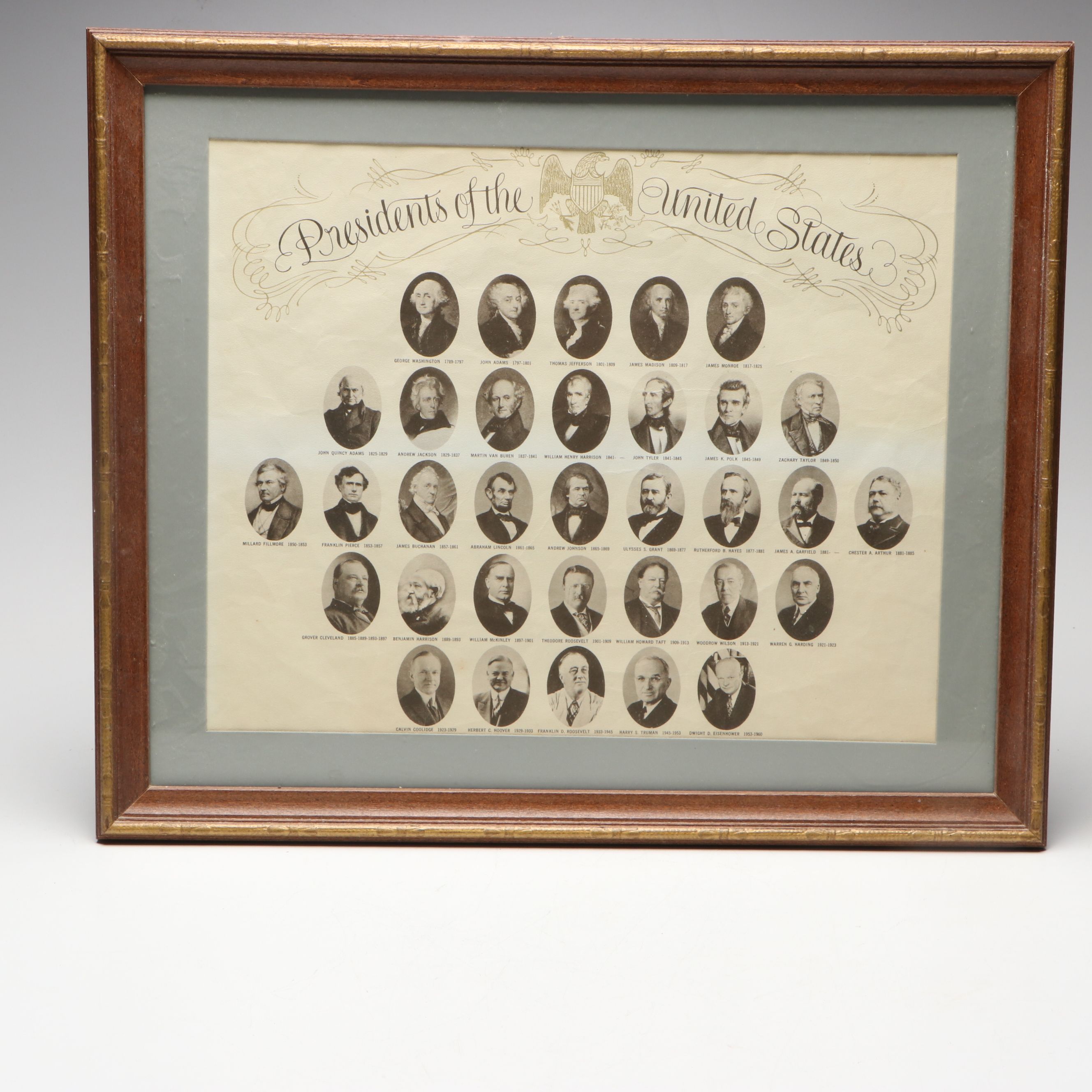 "Presidents of the United States" with Bronze Finish Presidential Busts