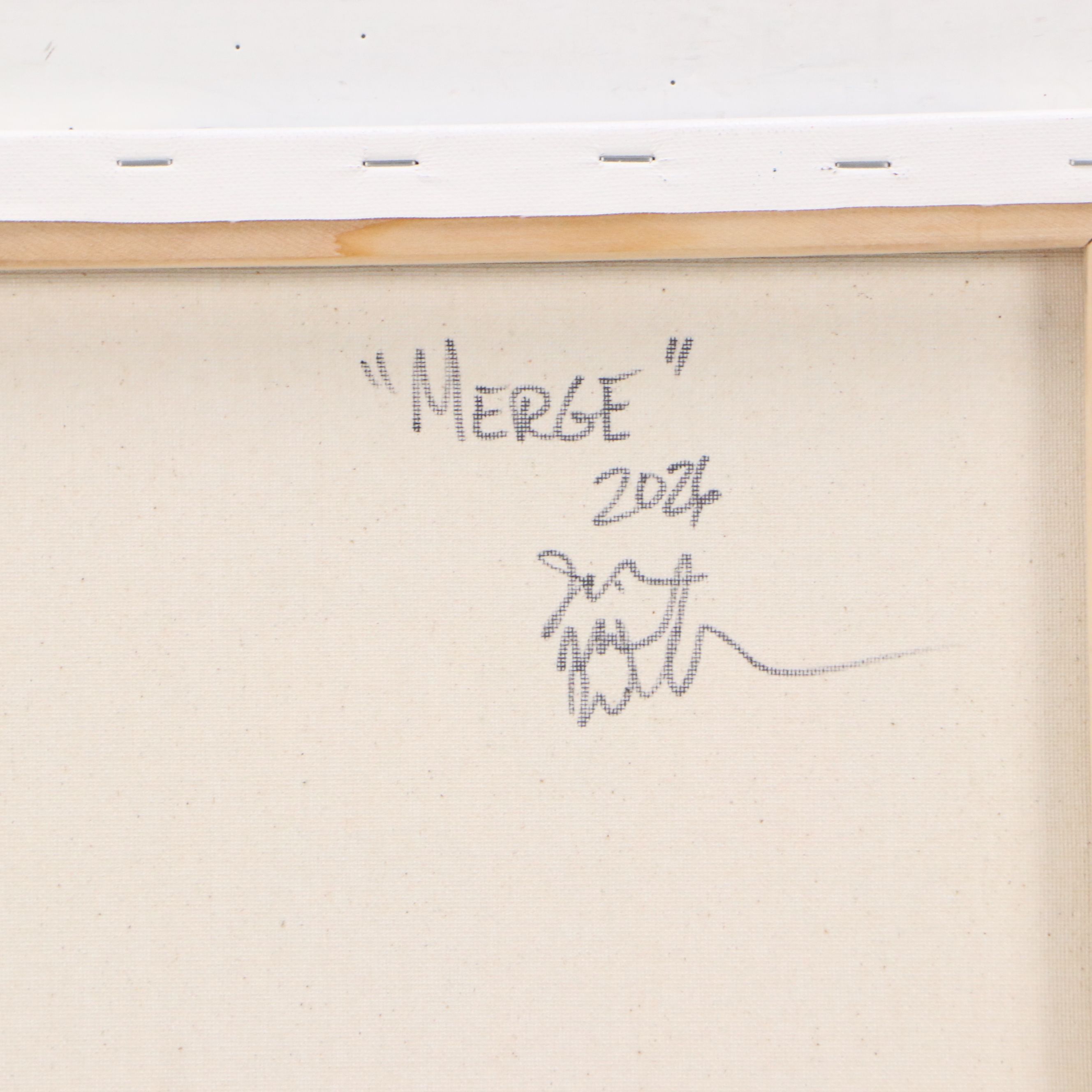 Jason Michael Durham Abstract Mixed Media Painting "Merge" 2026