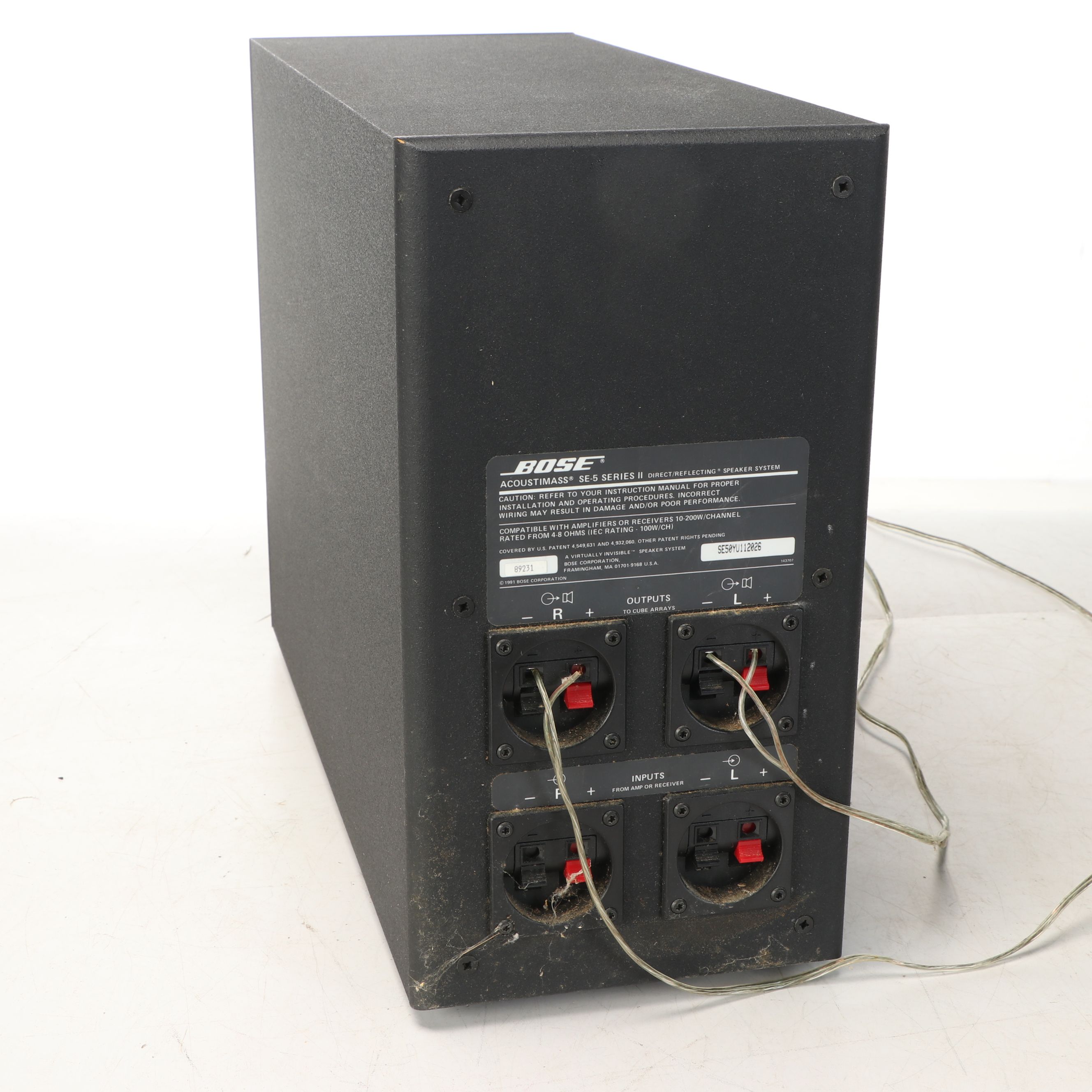 Bose "Acoustimass" SE-5 Series II Direct/Reflecting Speaker System